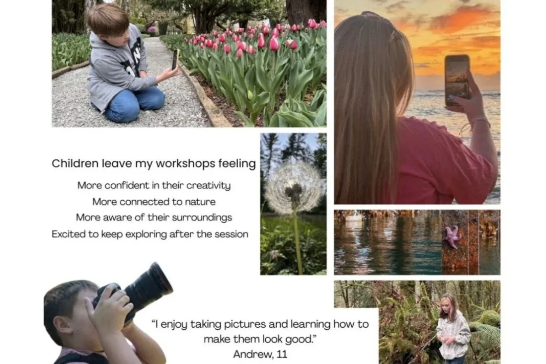 June 25, 12:00pm - Exploring Nature Through Photography (for kids)