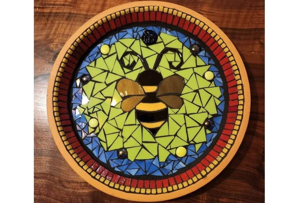 June 17, 11:00am - Mosaic Bee or Bird Bath