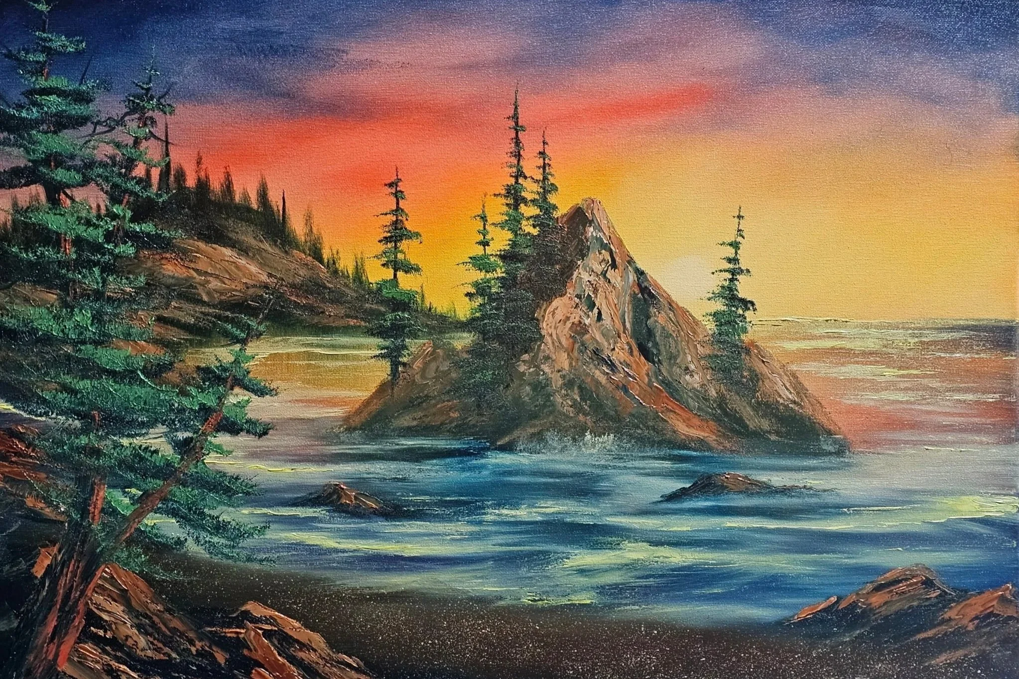 April 25, 10:00am - "Bob Ross" Style Painting Workshop - Day 2