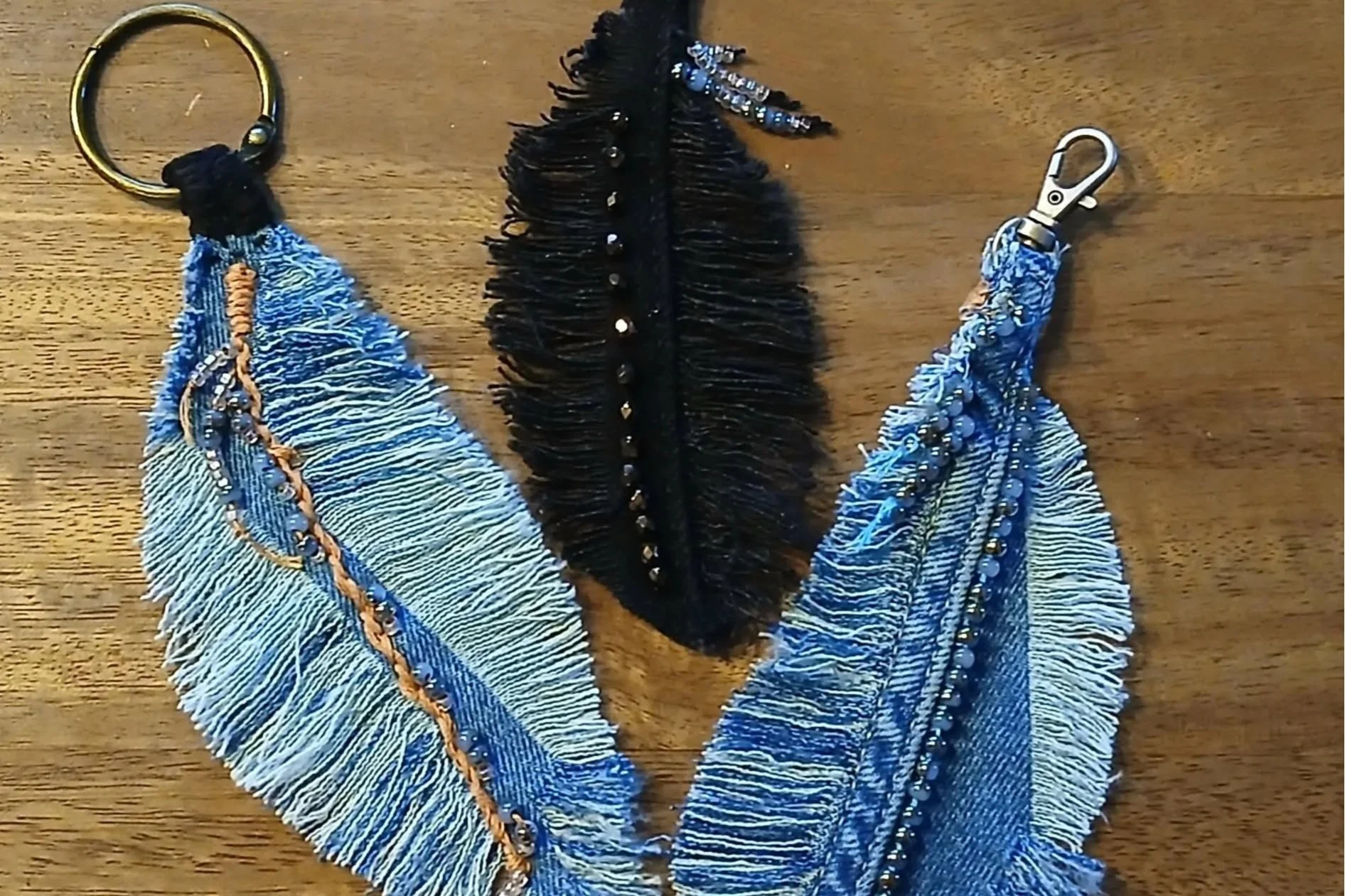 May 7, 6:00pm - Blue Jean Feathers: Turning Worn Denim into Artful Adornment