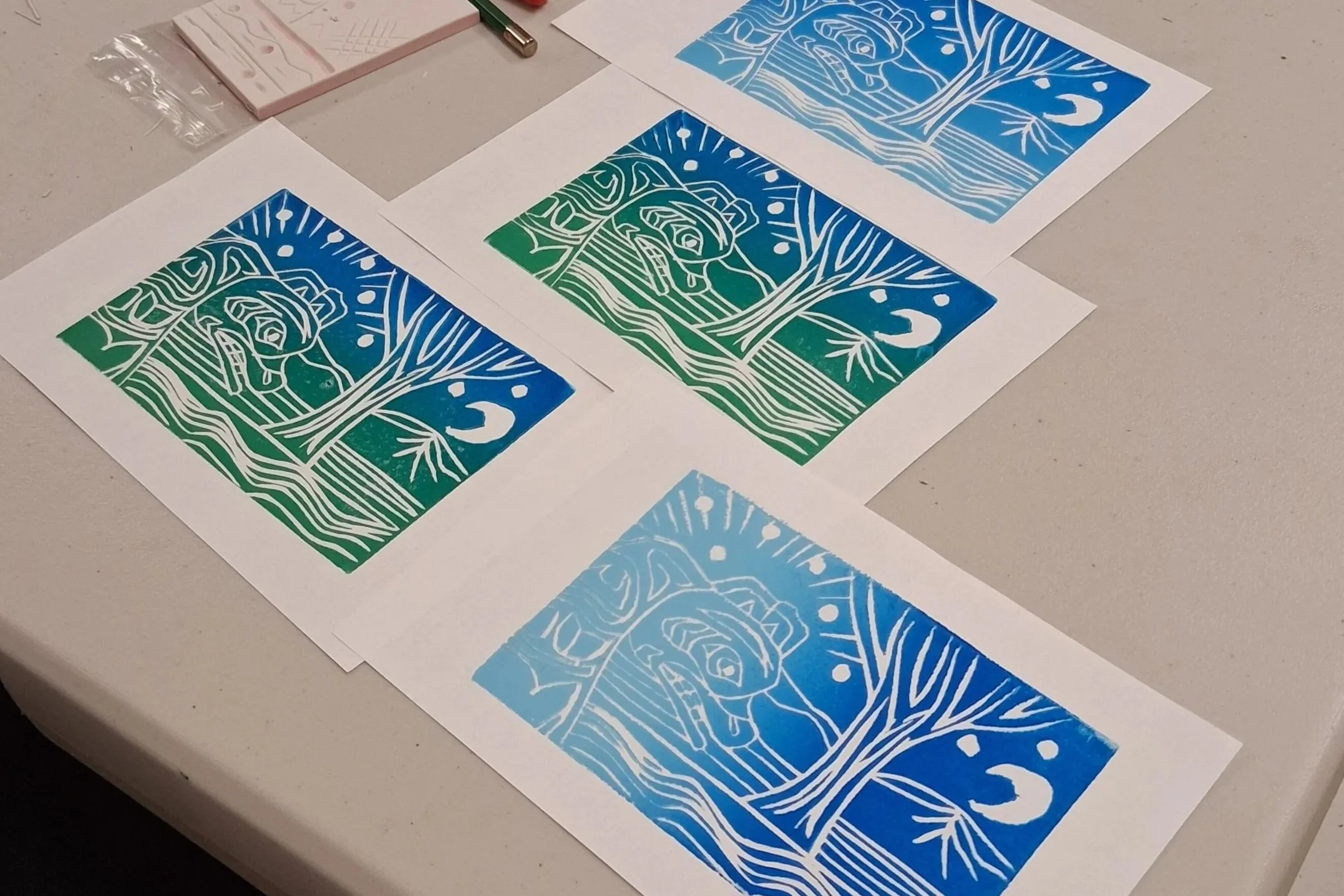 August 28, 2:30pm - Block Print with Rainbow Roll - Exclusive Youth/ Teen Workshop
