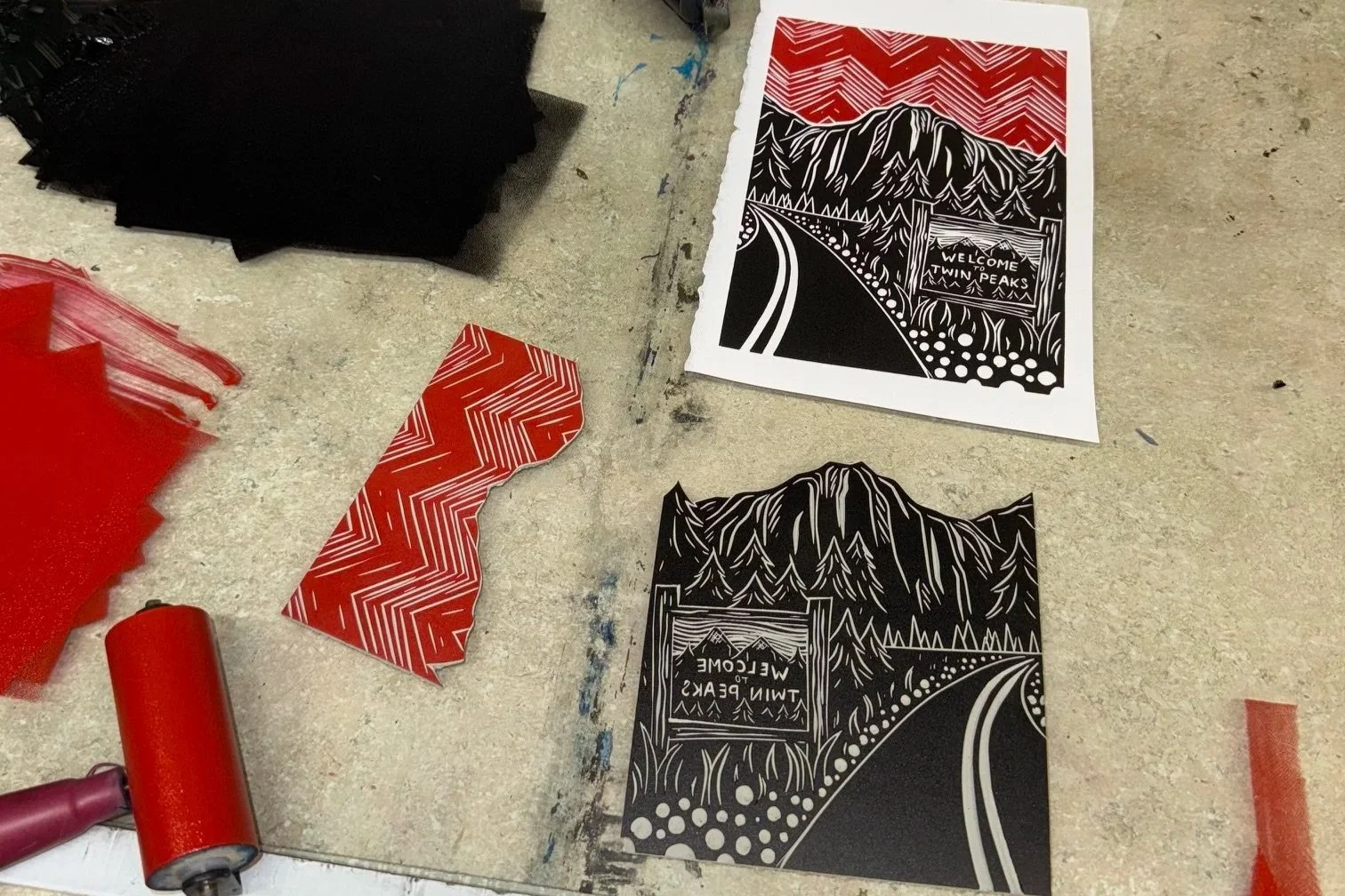 September 25, 4:30pm - Jigsaw Block Print