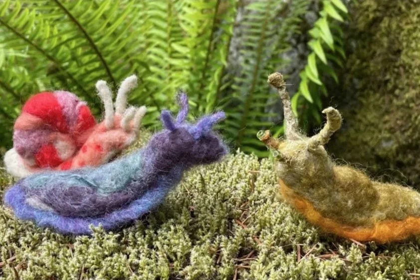 May 8, 1:00pm - Needle Felted Slugs & Snails