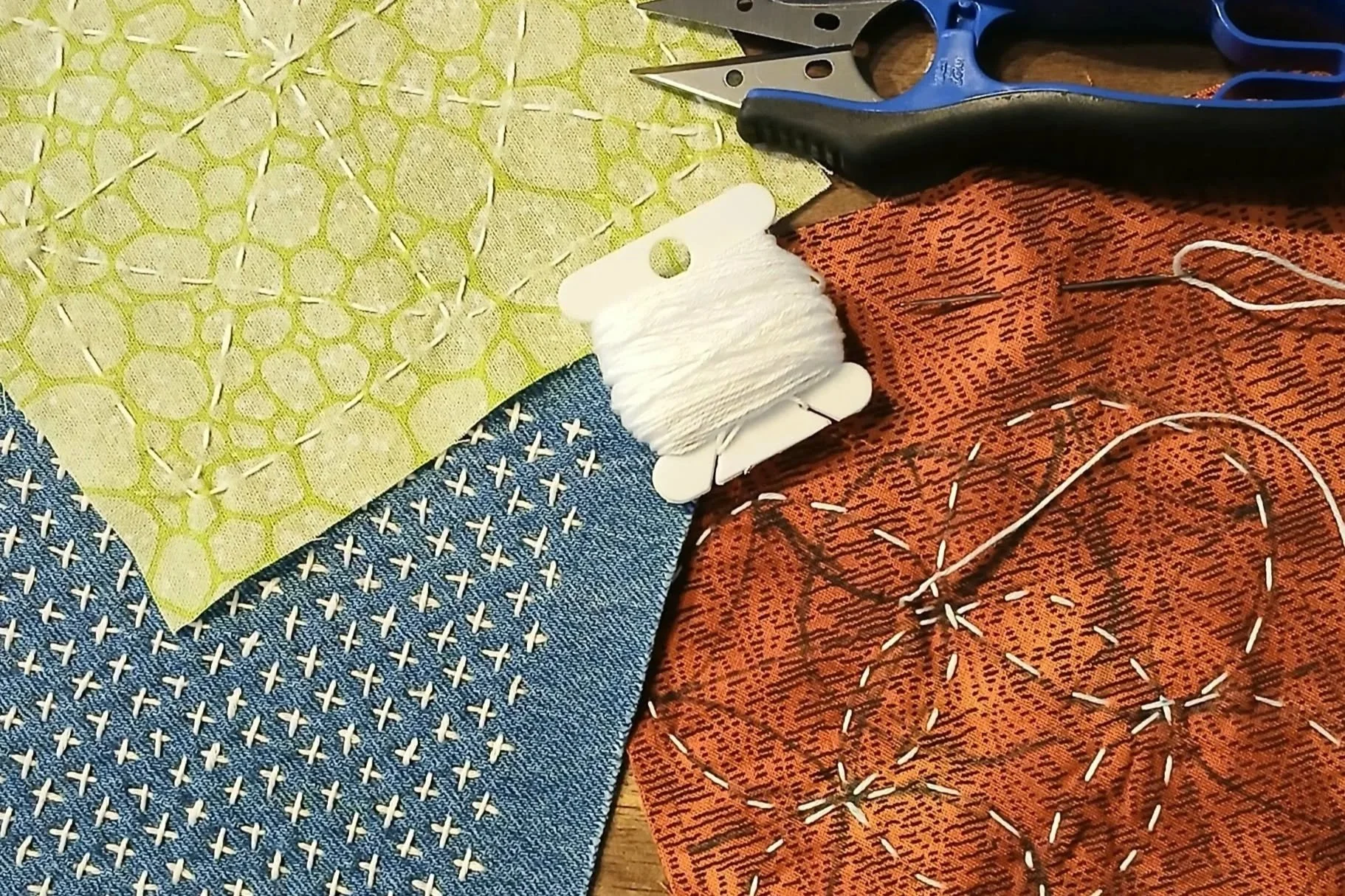 April 9, 6:00pm - Sashiko for Beginners (Simple stitches · Steady rhythm · Timeless beauty)