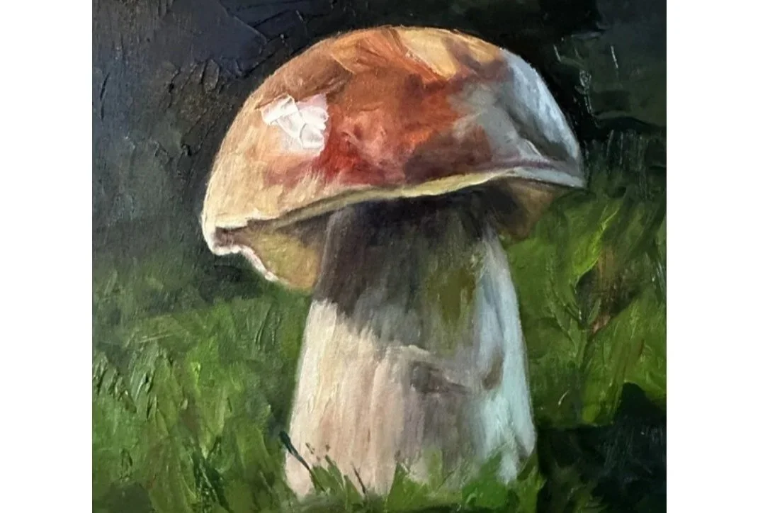 September 26, 2:00pm - Beginner’s Alla Prima Oil Painting (Mushroom Theme)