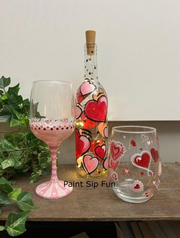 Paint Sip Fun: Valentine's Vessel