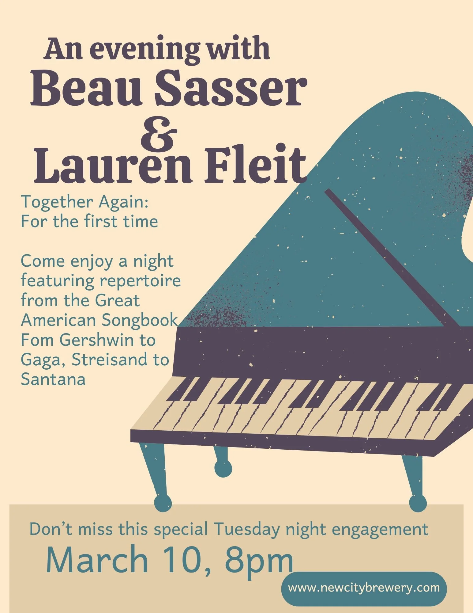 An evening with Beau Sasser &amp; Lauren Fleit 