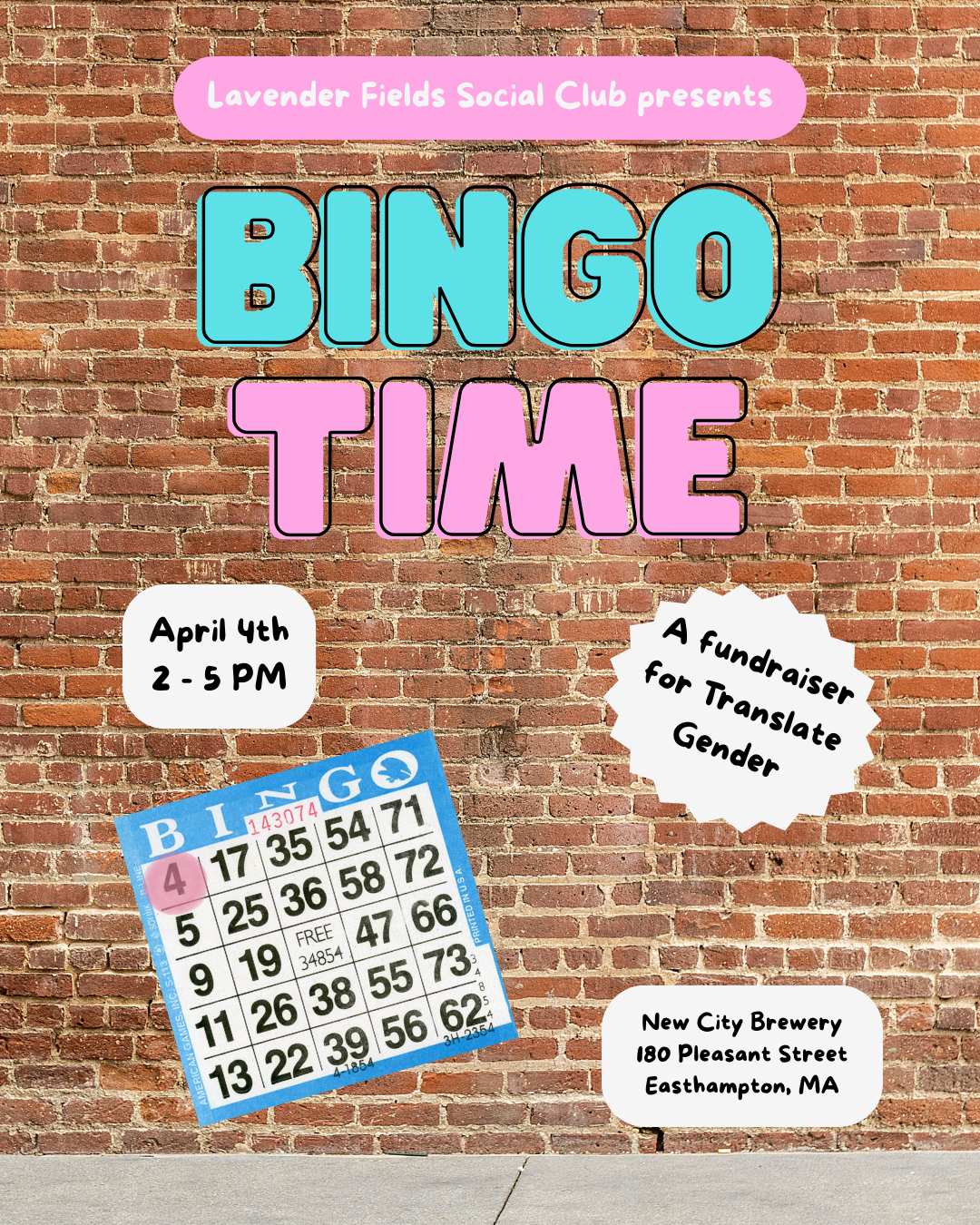Lavender Fields Social Club presents: Bingo Time