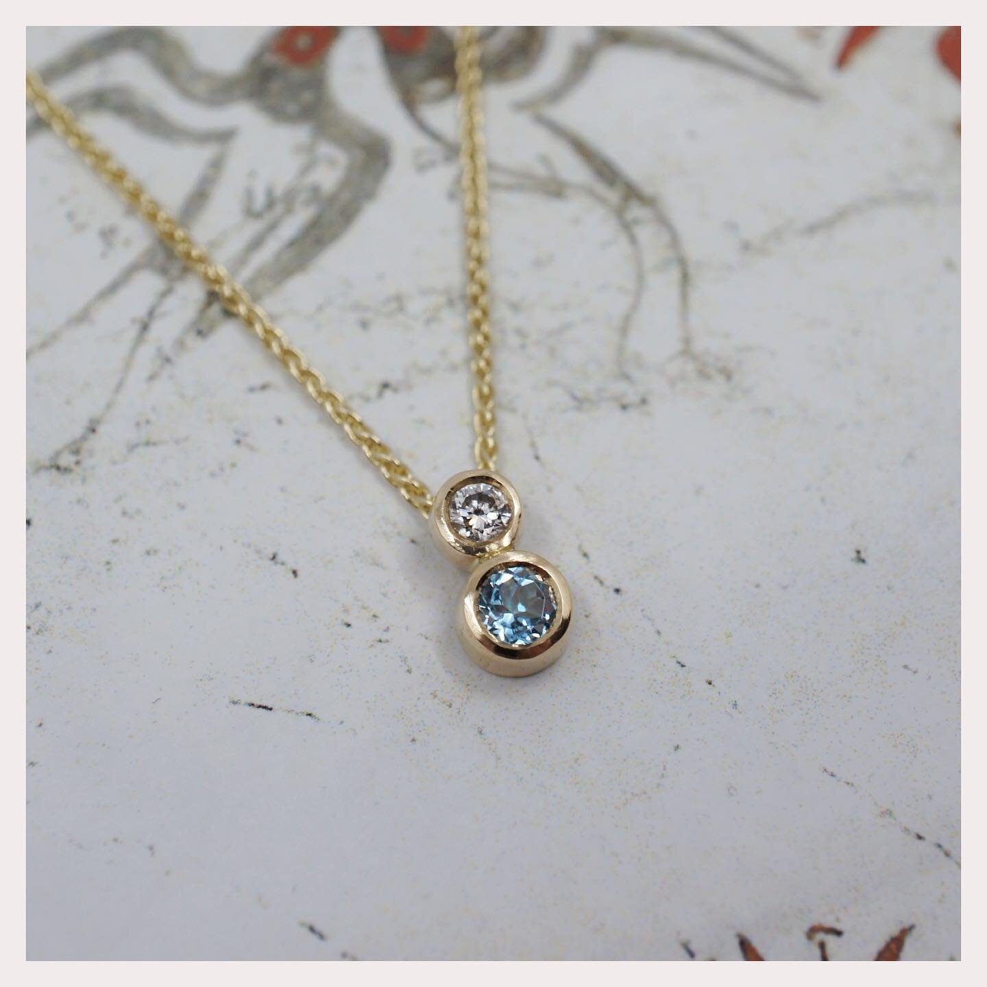 Double bezel pendant fresh out the workshop.

Made from recycled gold ♻️ Set with a fully traceable Canadian diamond 💎 Using our customers inherited aquamarine 💫

#ethicaljewellery #bespokejewellery #bespokejeweller #ethicaldiamonds #canadiandiamon