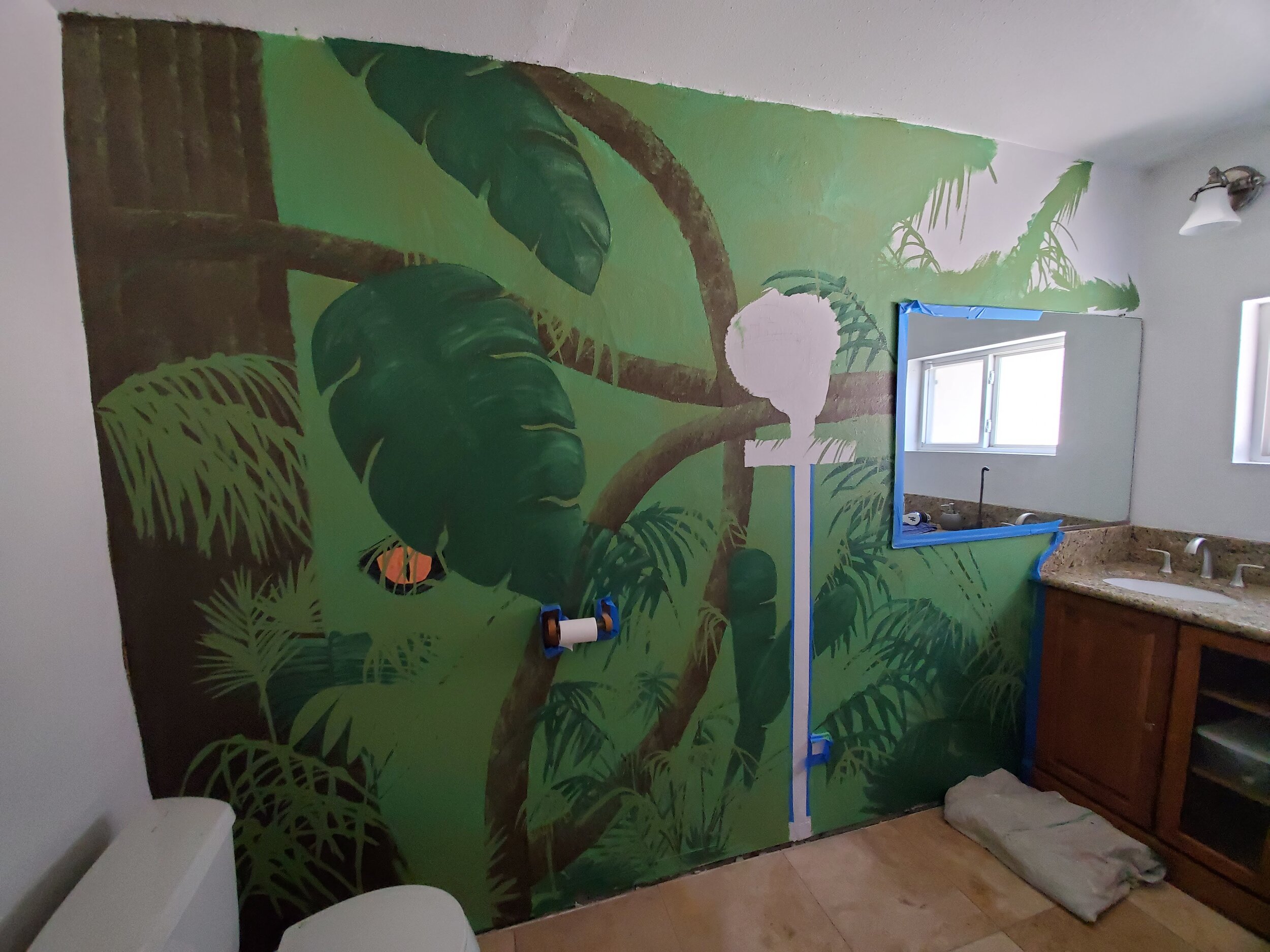 Step 7: the greenery begins