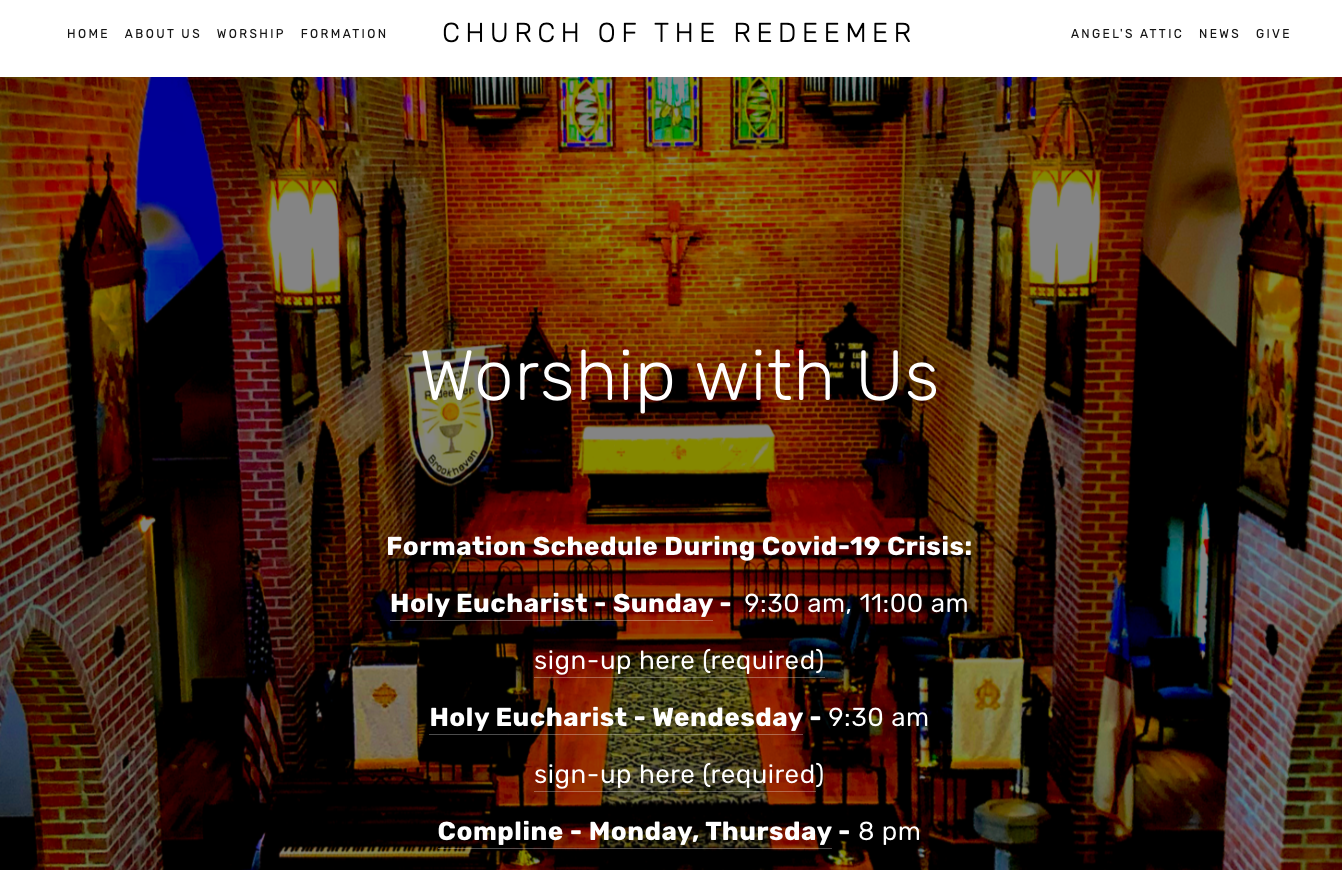 Redeemer's New Website