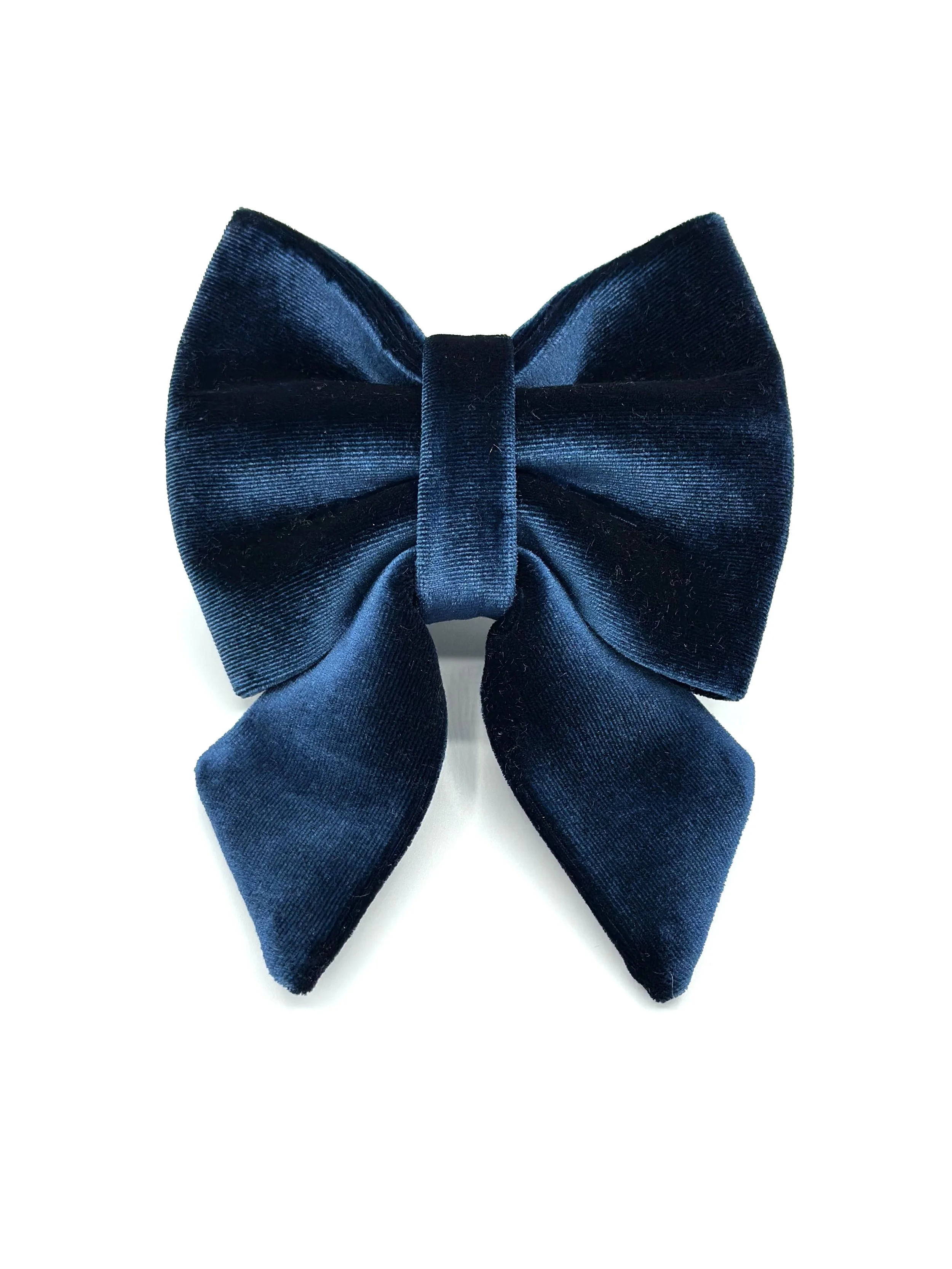 Deep Blue Velvet Luxe Sailor Bow