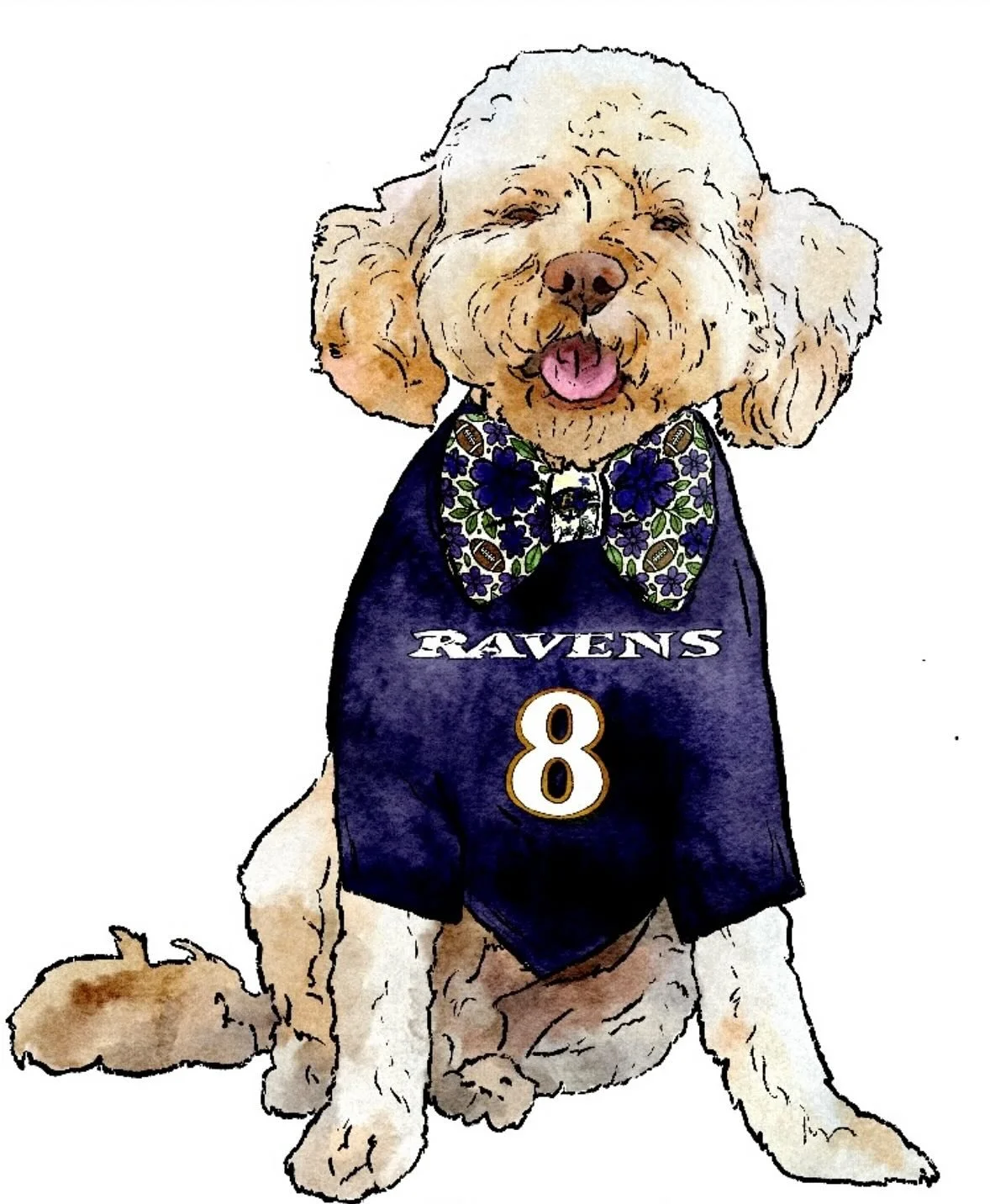 🏈💜 It&rsquo;s game day, and Banjo is suiting up in purple pride thanks to our friends @tampabaypetportraits! 
Arielle is so awesome to work with, be sure to give them a follow! Whether you&rsquo;re wagging in the stands or howling from home, every 