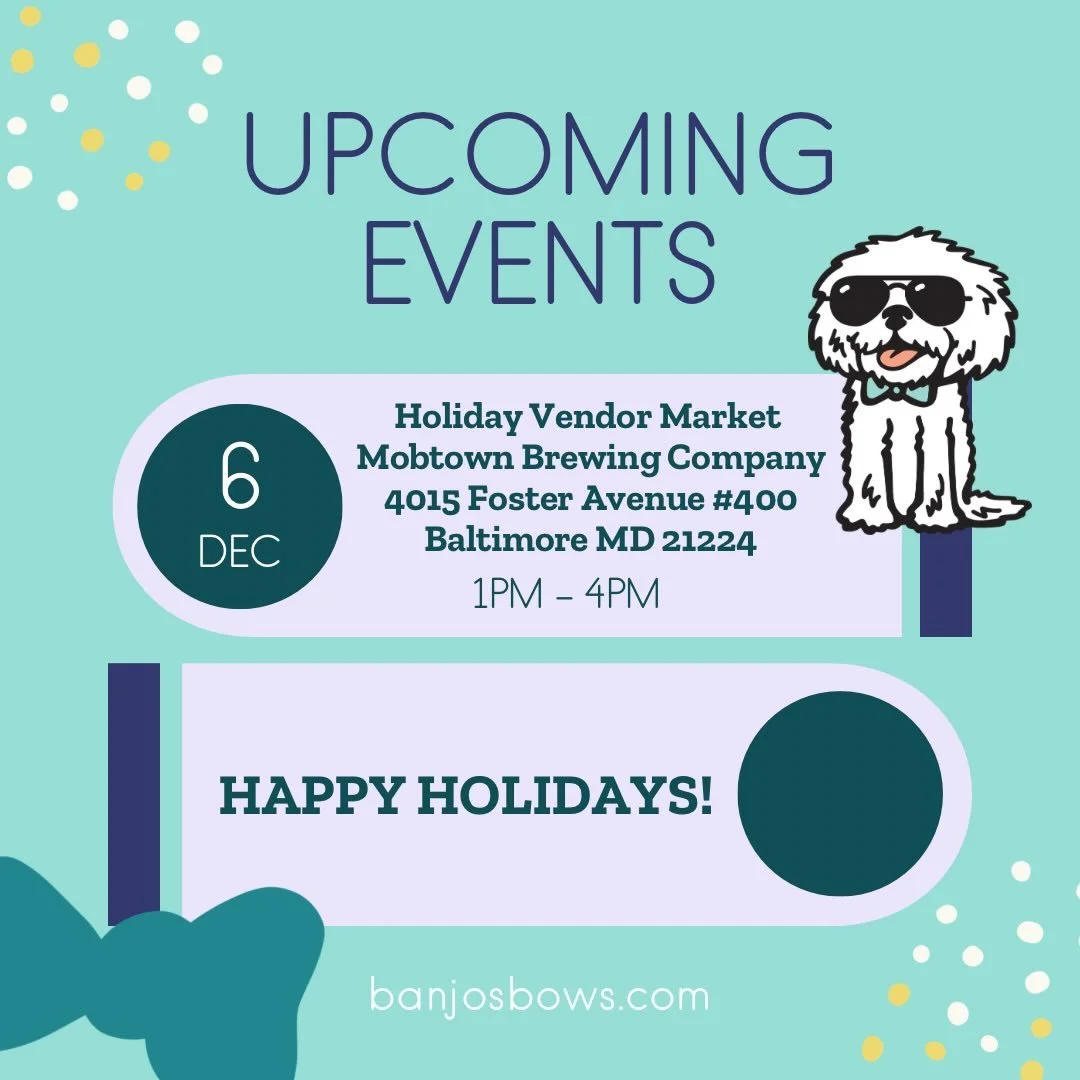 Our last Vendor Market of the year! 
Holiday Vendor Market @mobtownbrewing begins at 1pm featuring unique local vendors! 
Come shop gifts for you &amp; your loved ones! 
Bring your pups for PHOTOS WITH SANTA! 
Scan the QR code on the flyer to registe