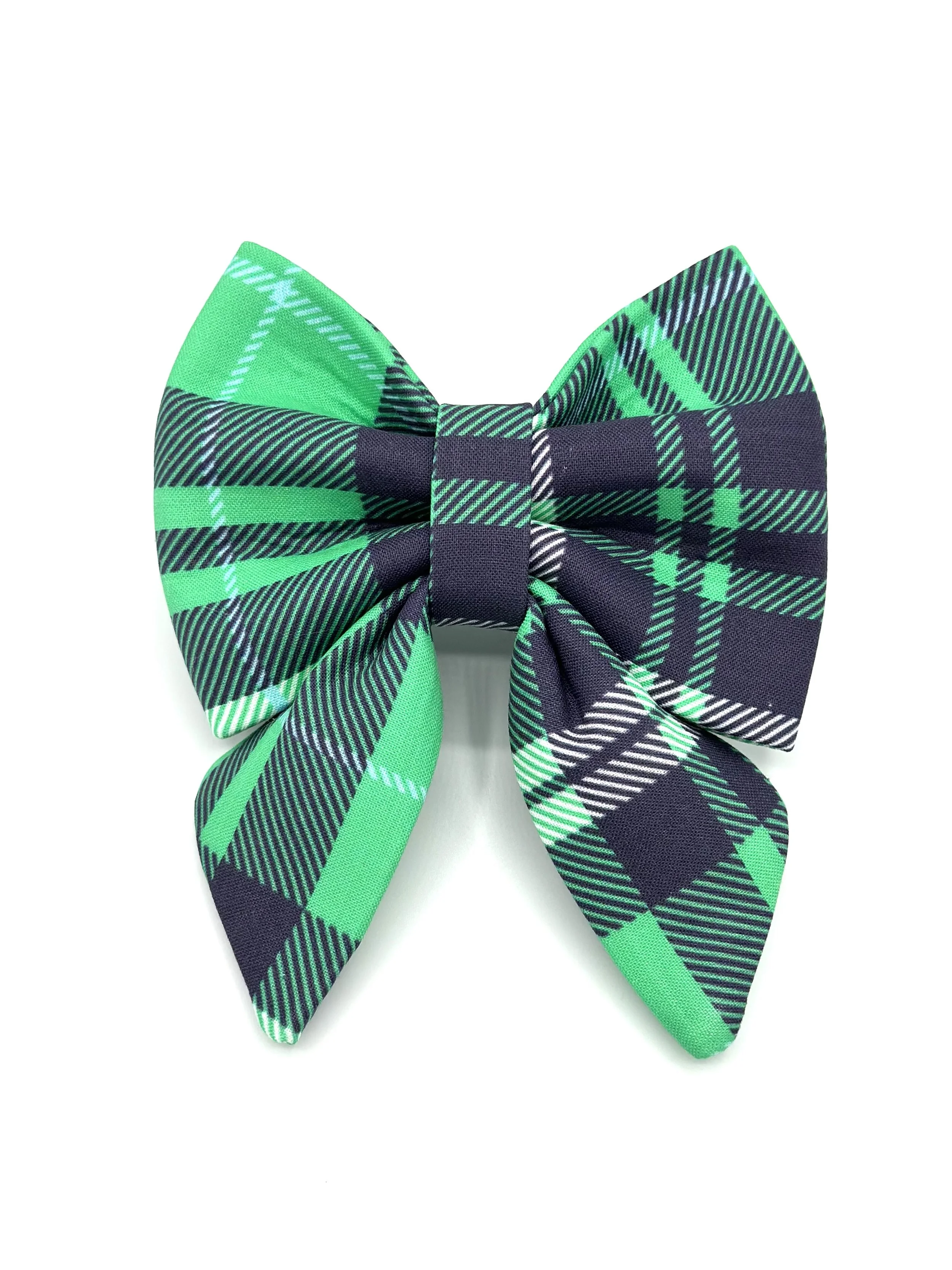 Emerald Tartan Sailor Bow