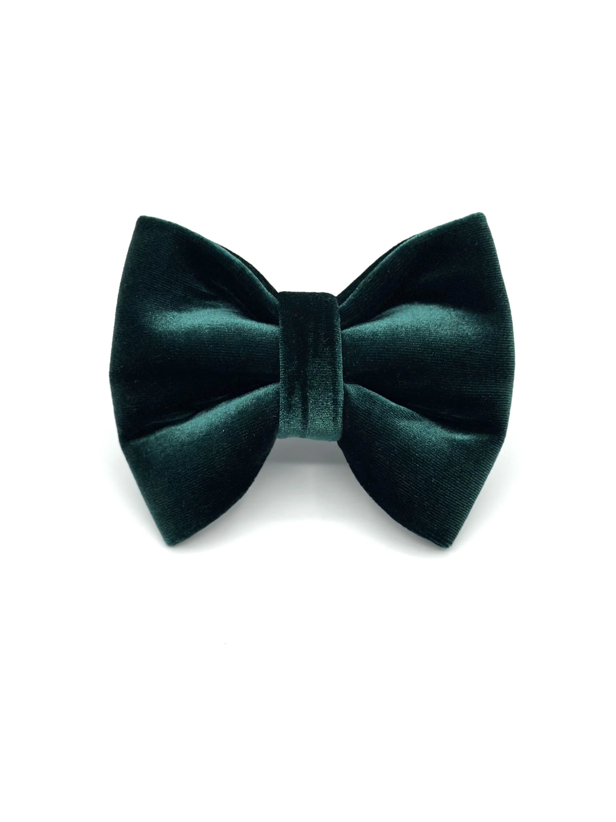 Forest Green Velvet Luxe Bow