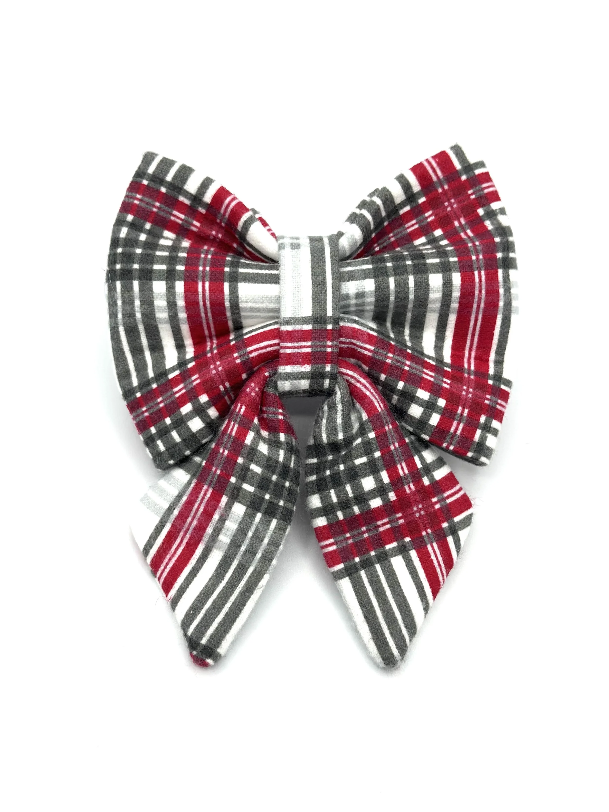 Christmas Plaid Sailor Bow