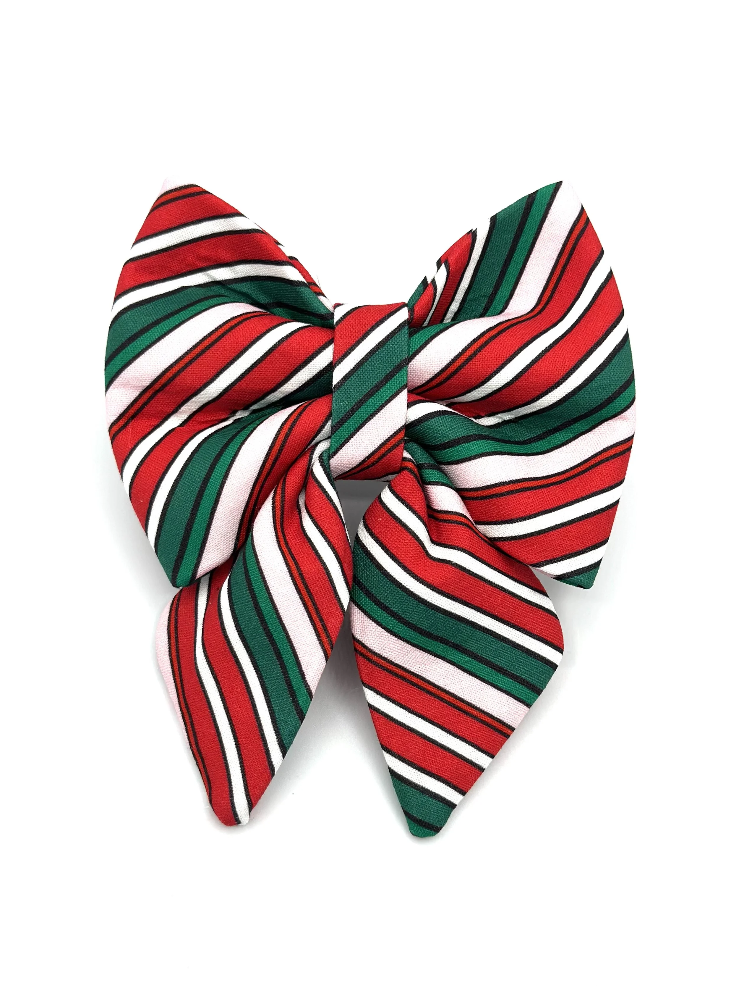 Peppermint Stripes Sailor Bow