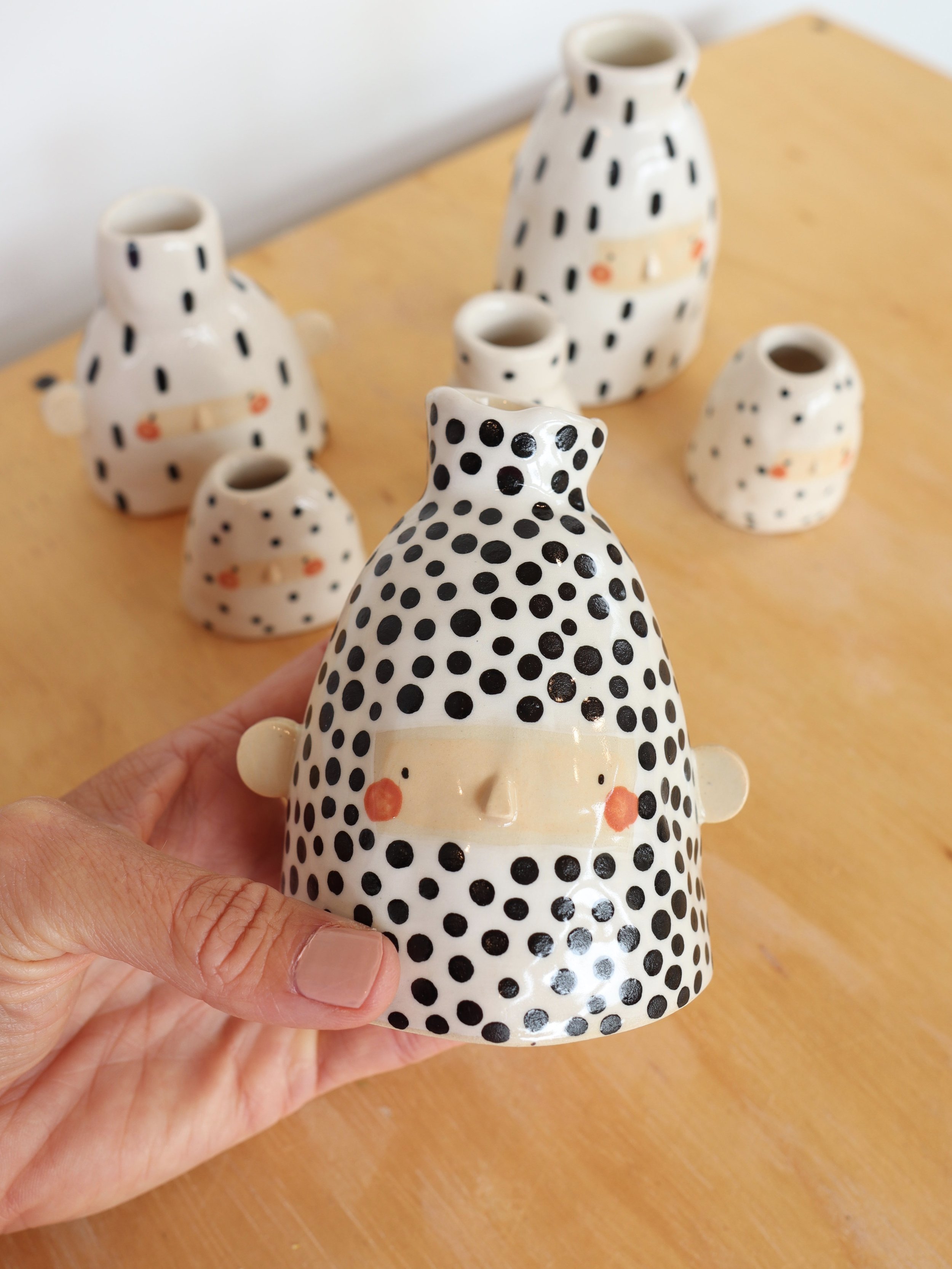 Buddy Bud Vase Dots