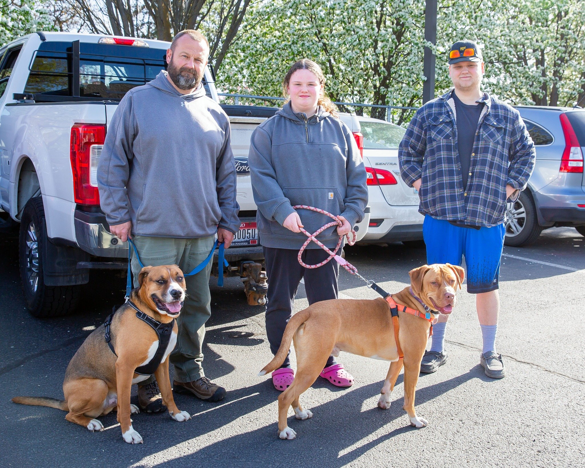 Celebrating another adoption story! Dani, our longest stay dog who spent over 250 days with us, has found his forever home with the Allen family from Idaho! He'll have a dog buddy that is the perfect match! Dani couldn't wait to start his new adventu