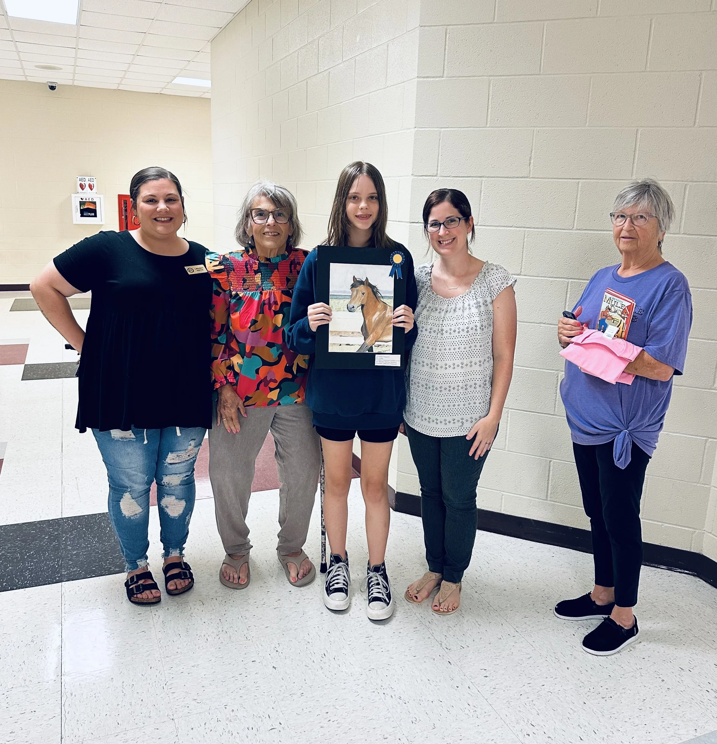 Mule days art contest winner