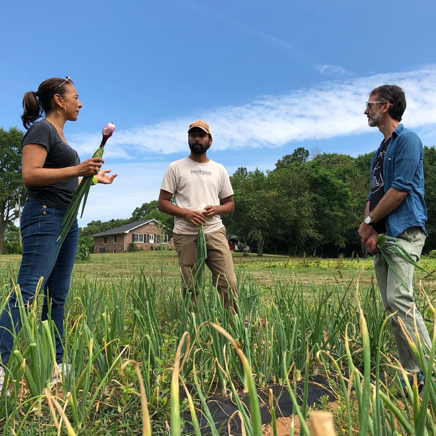 #FARMLIFE: When a #JamesBeard Award winning chef takes you to the &ldquo;Root of it All&rdquo;. Chef Steven Satterfield took me to @snapfingerfarm to meet farmer Rahul Anand, one of many growers who bring fresh, organic produce to the tables at @mill