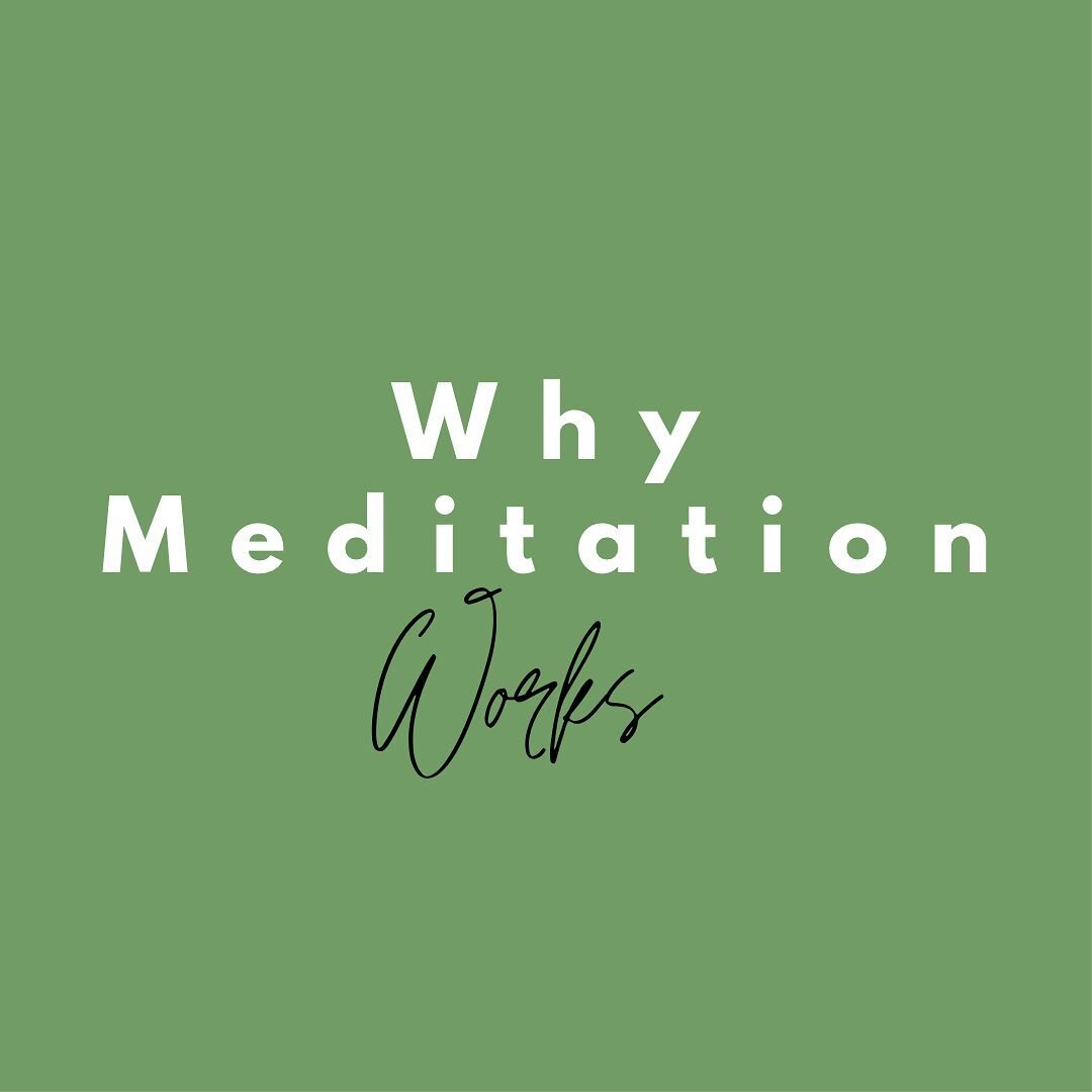 Why does meditation work...

It works because the brain knows what&rsquo;s coming next...

🧘&zwj;♂️

After breathing in the brain knows you have to breath out. That&rsquo;s where you get all the benefits of meditation not the things you meditate &ld