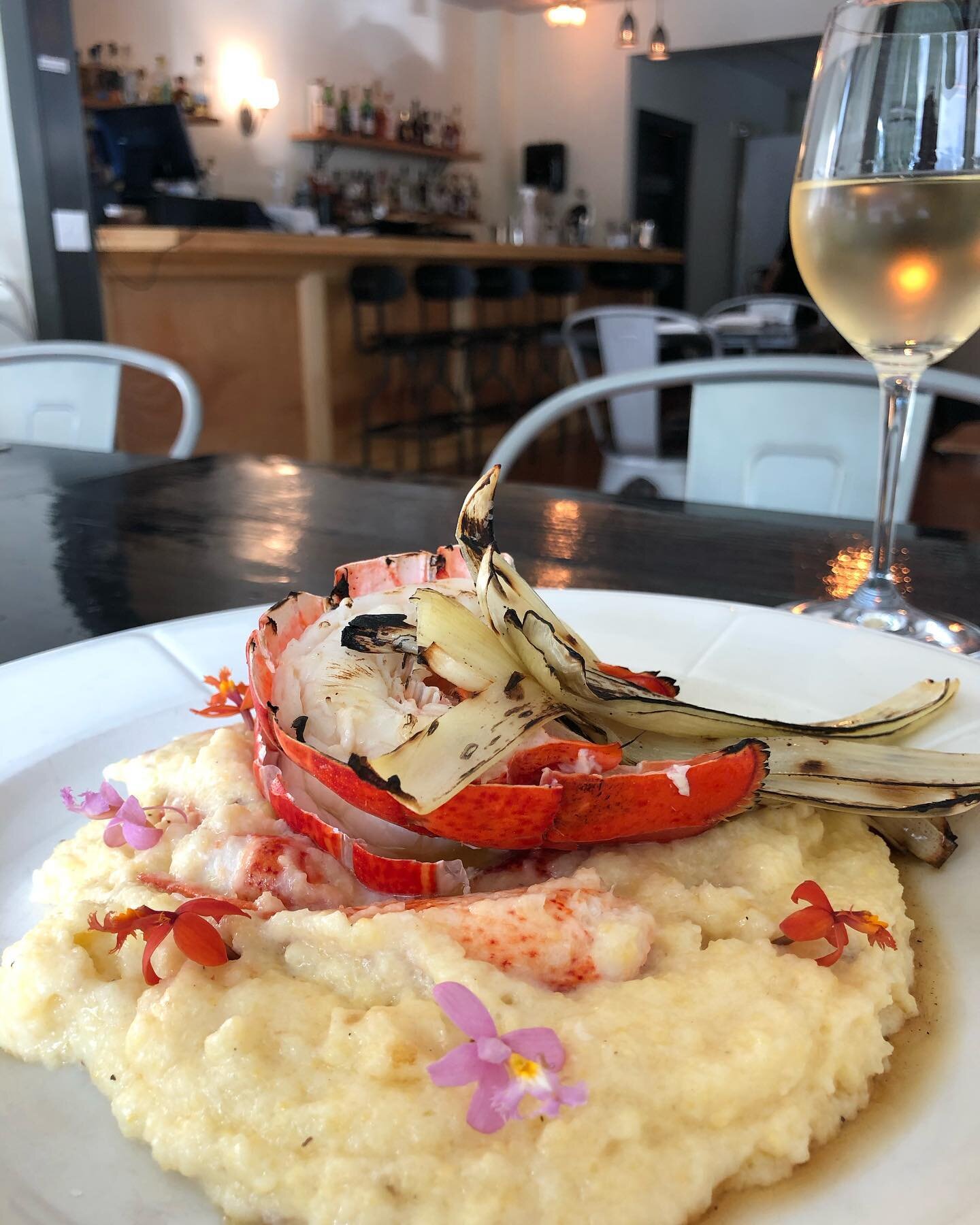 Aragosta is one of our most popular dishes and we can see why! Butter basted lobster tail wity a truffle and cheese polenta, claw and knuckle meat, grilled leek, and finished with a preserved lemon gastrique.  It pairs exceptionally well with our by-