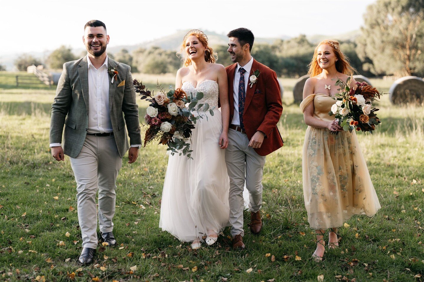 Let's talk Bridal Party size. Saskia &amp; Michael kept theirs small and intimate for their beautiful Autumn Wedding at Flowerdale Estate. Meanwhile, we have planned and styled a number of Weddings this season with HUGE Bridal Parties... most recentl