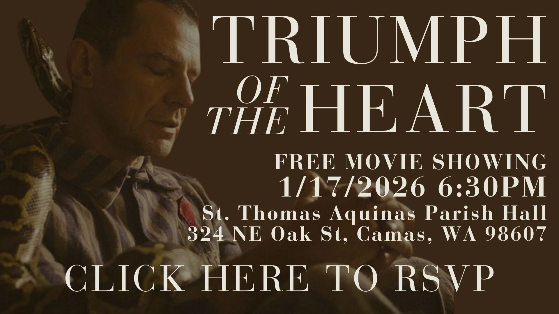 Triumph of the Heart Movie Showing