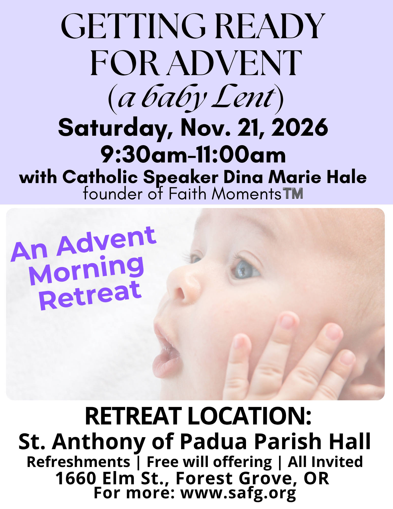 Getting Ready for Advent (a baby Lent)