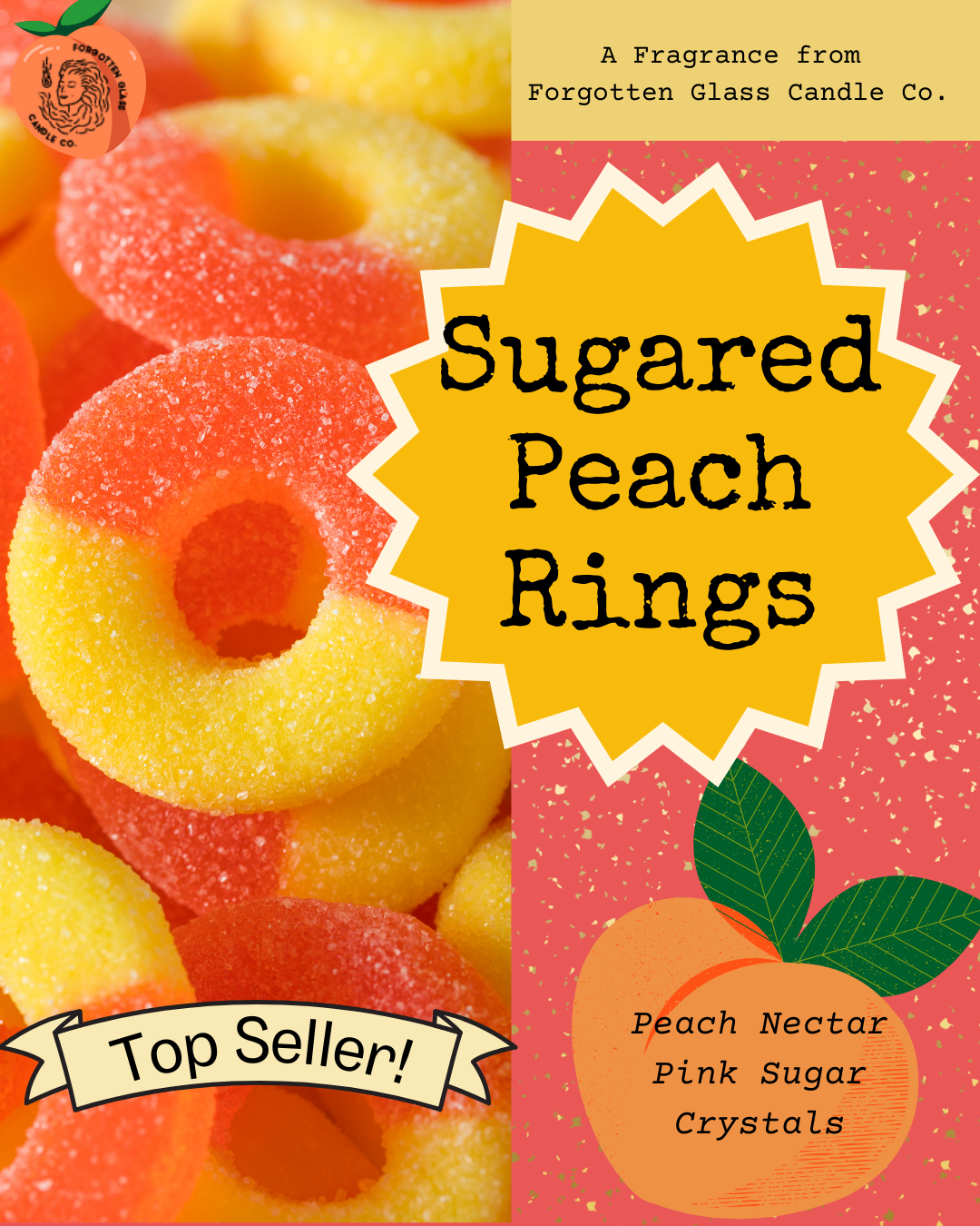 Sugared Peach Rings