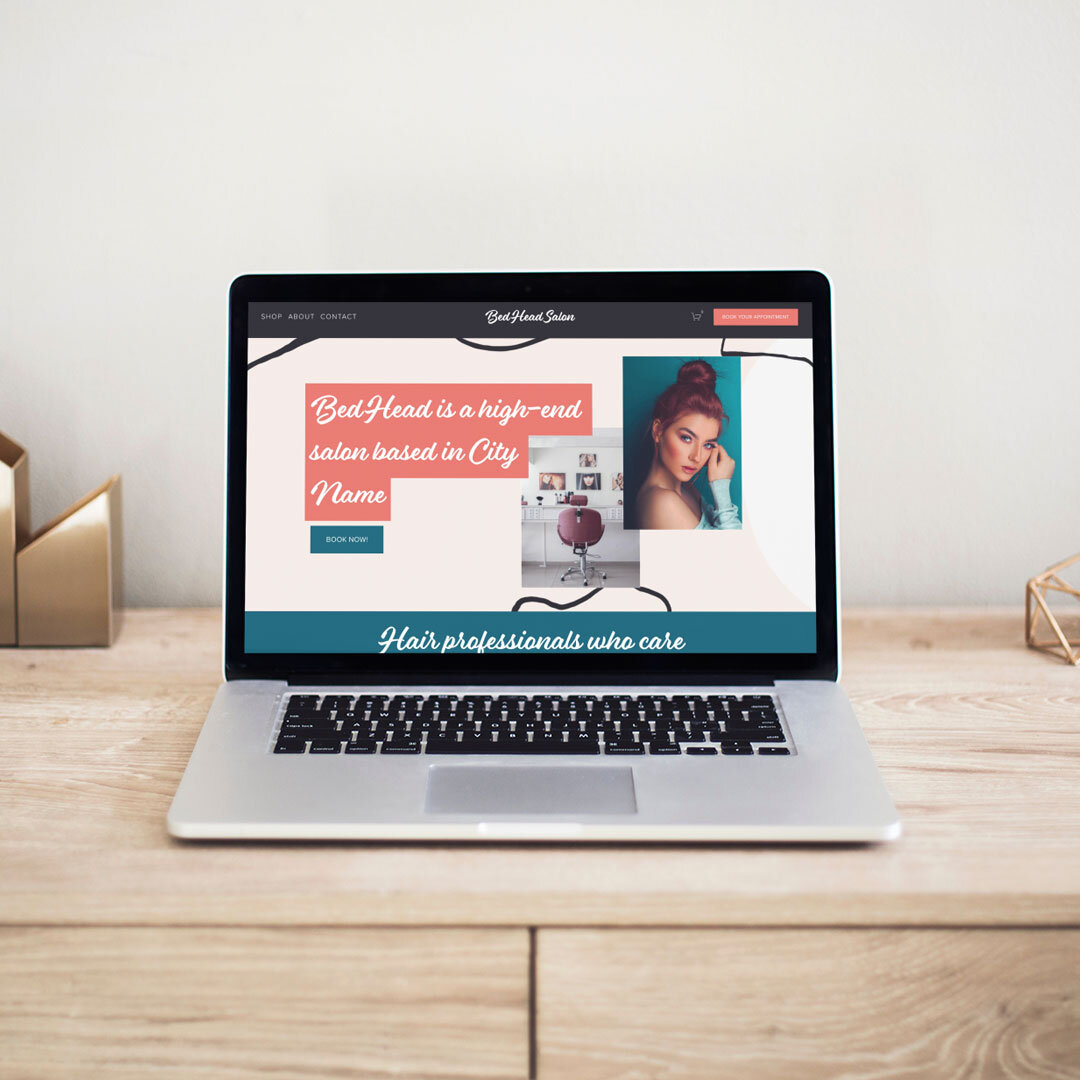 The &quot;BedHead&quot; template makes building a website easy for hair, spa, and beauty professionals. It is designed for service-based businesses - meaning if your business sells services instead of products, you're a service-based business. 

Are 