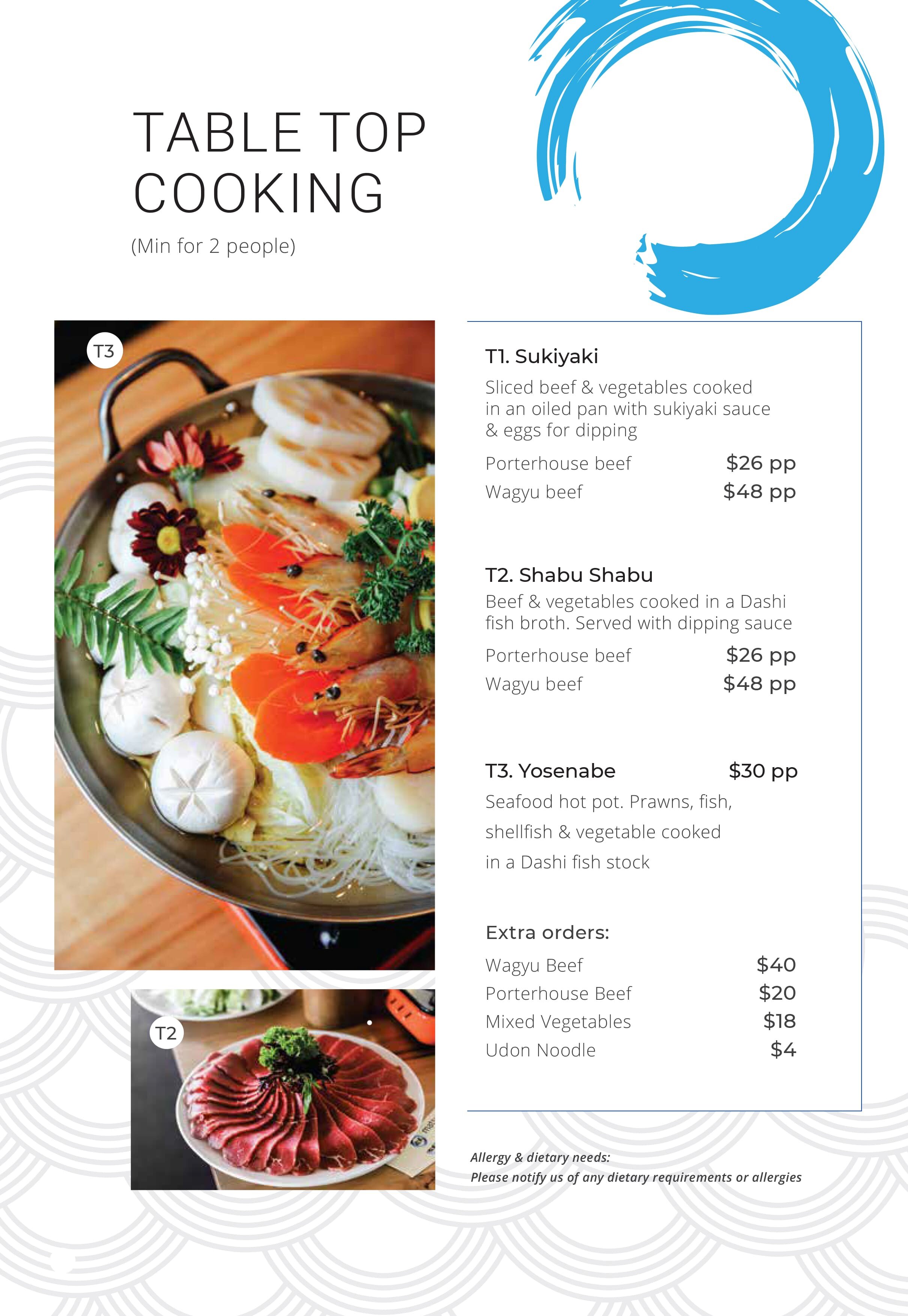 Table Top Cooking — Matsumoto Japanese Brunswick