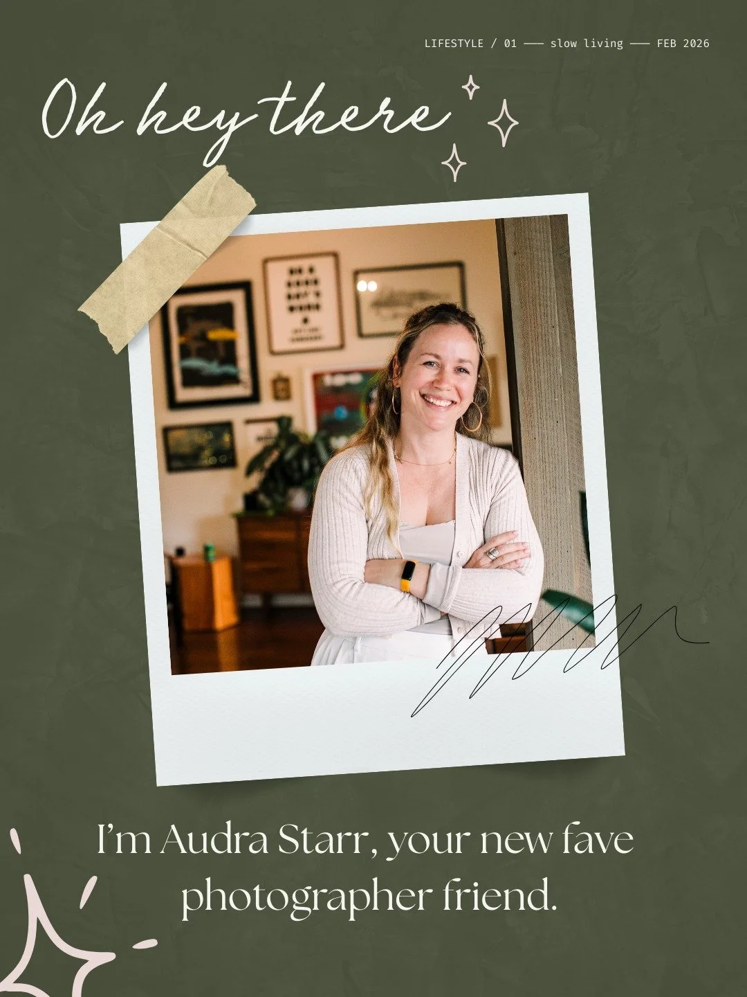 👋🏼 Oh, hey there! In case we haven&rsquo;t met yet, I&rsquo;m Audra Starr. I&rsquo;m the wild woman behind the camera, capturing your kiddo&rsquo;s most epic tickle fights and cheekiest grins. I specialize in Family Portraiture, particularly in-hom