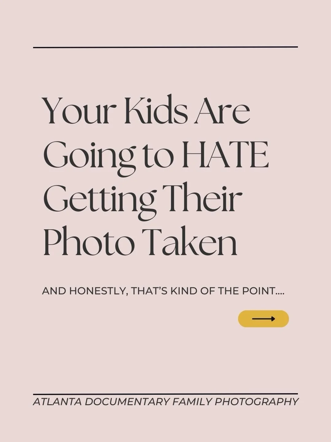 💭Thinking about booking a Family Photography Session and curious about the whole documentary style thing, but already hearing the groans and complaints from your elementary or middle school kids?? 

I guarantee this is *the most* enjoyable way to pu