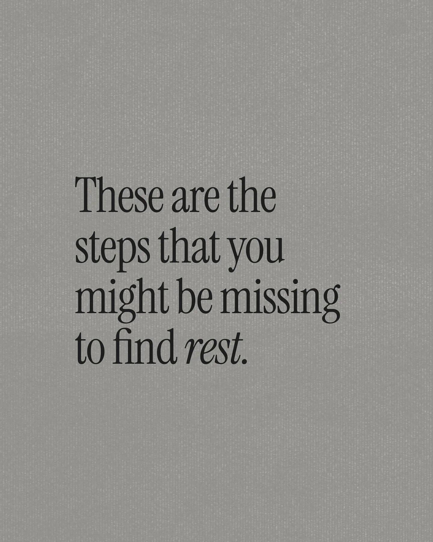 You don&rsquo;t find rest by doing nothing.
You find it by choosing to make it an active discipline.

Rest isn&rsquo;t passive. In my journey I realized that rest is a necessary rhythm that we must learn to intentionally build into our lives.

If don