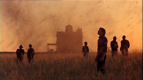 Days of Heaven (1978)

Director: #TerrenceMalick
DP: #NéstorAlmendros &amp; #HaskellWexler
PD: #JackFisk
CD: #PatriciaNorris