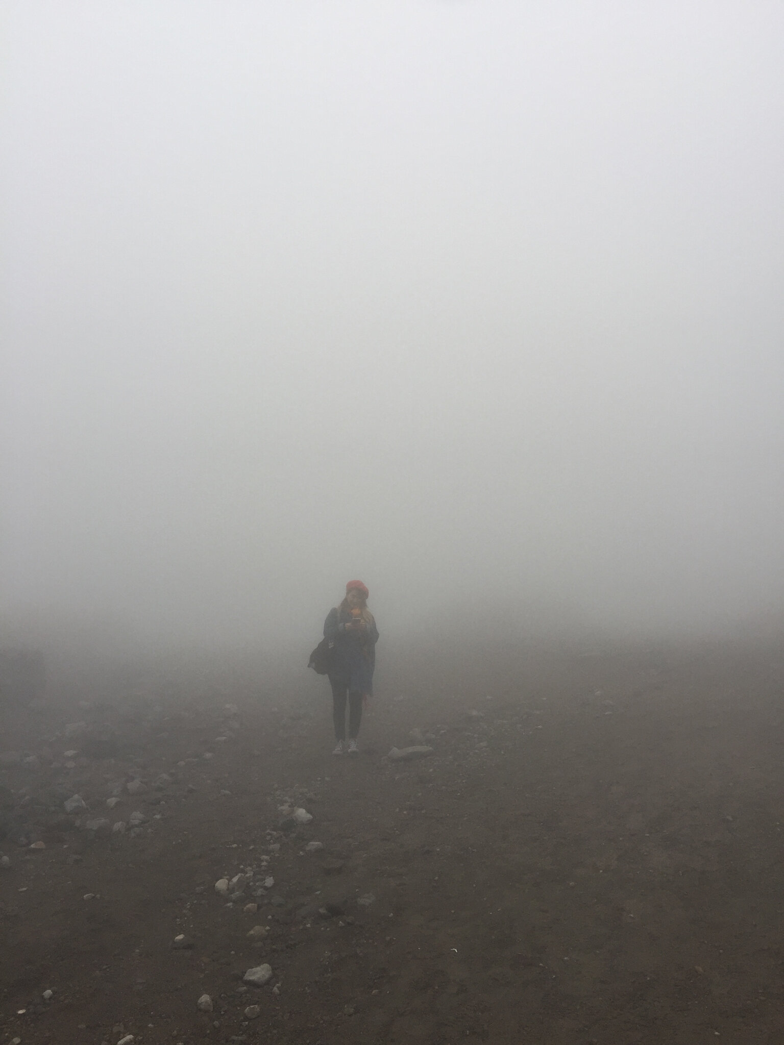 Mexico City. A director scouts foggy terrain.