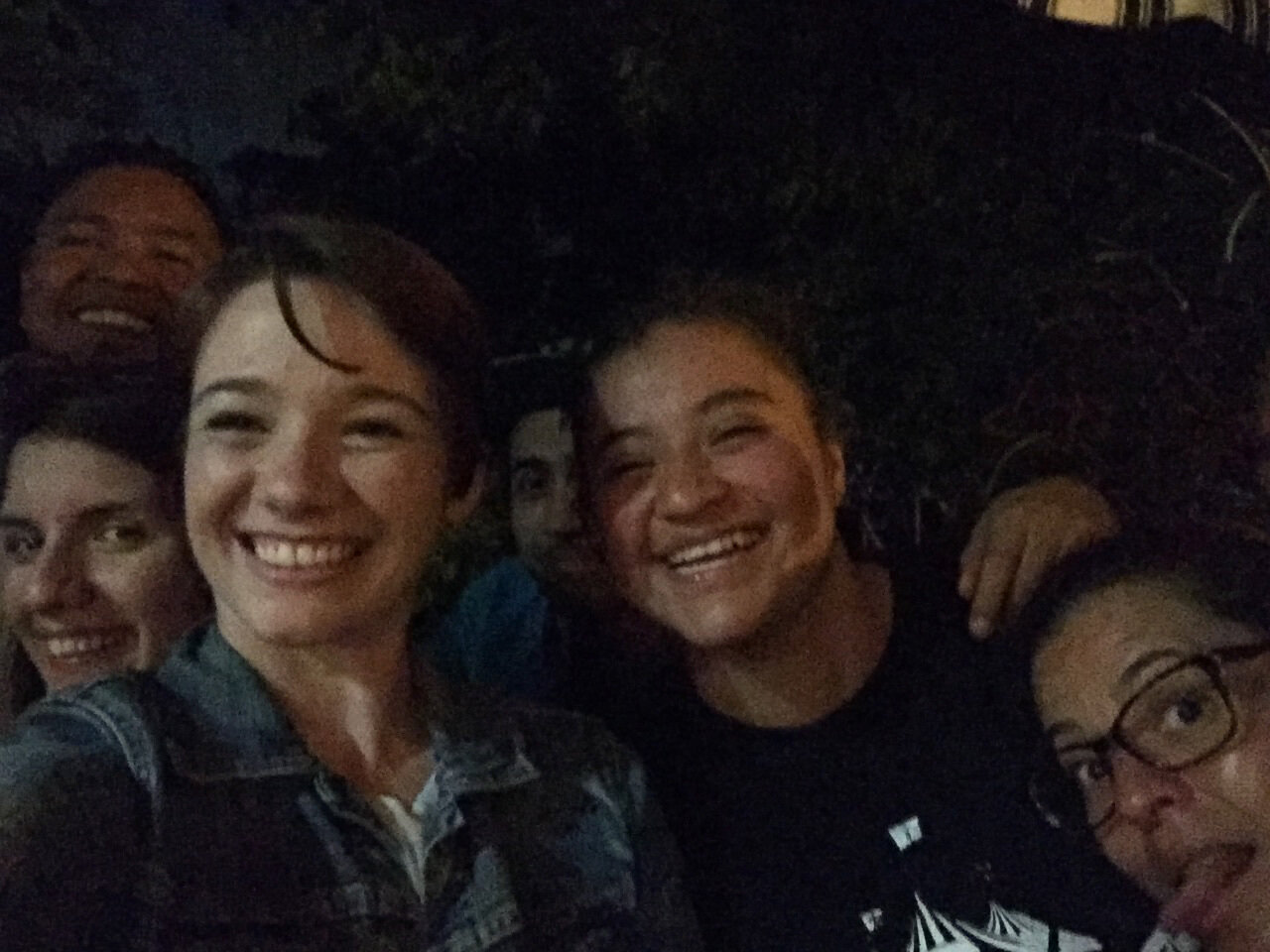 Mexico City. A selfie with the crew during a wrap party.