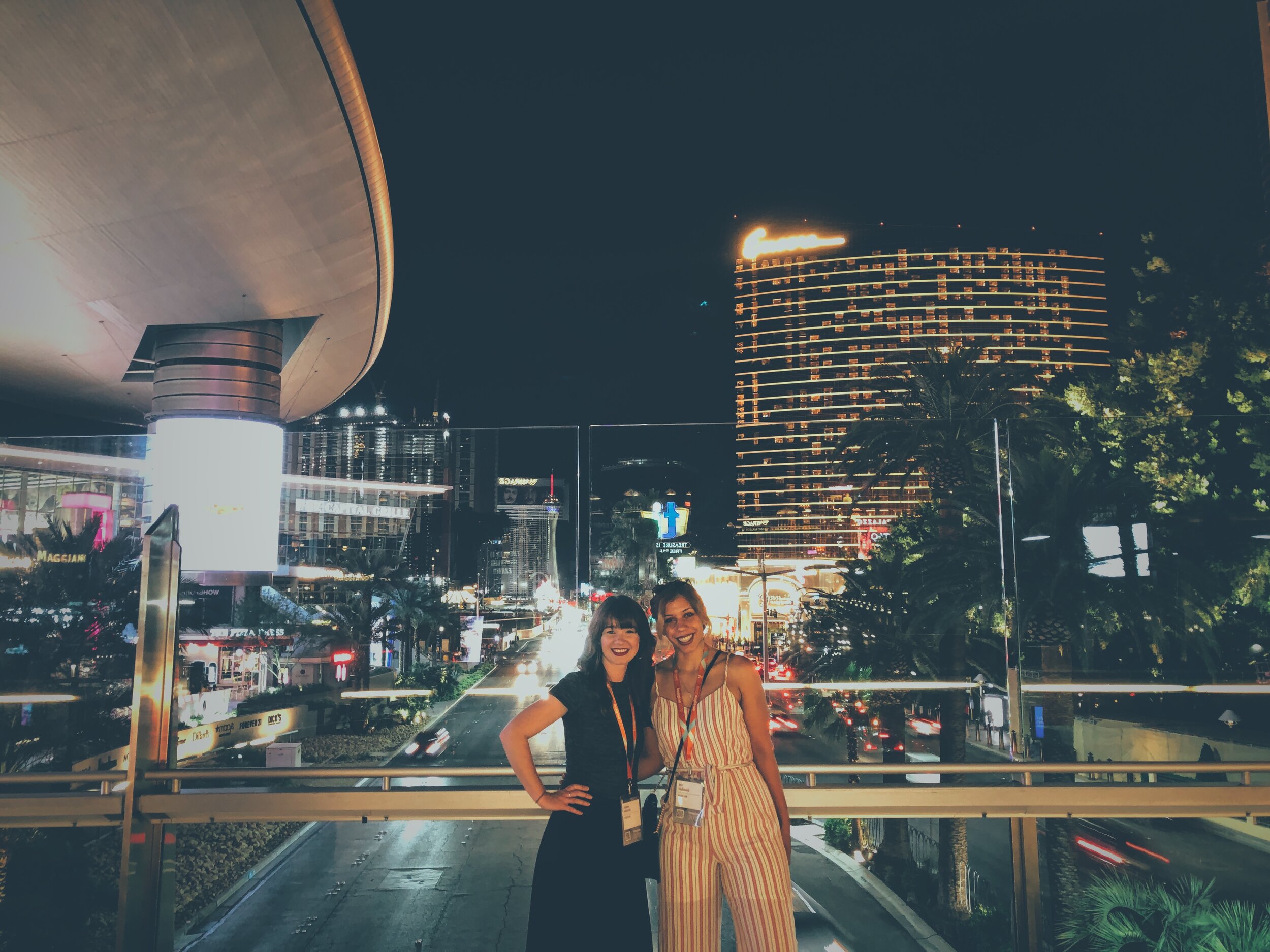 Las Vegas, NV. Me and my business partner at a conference.