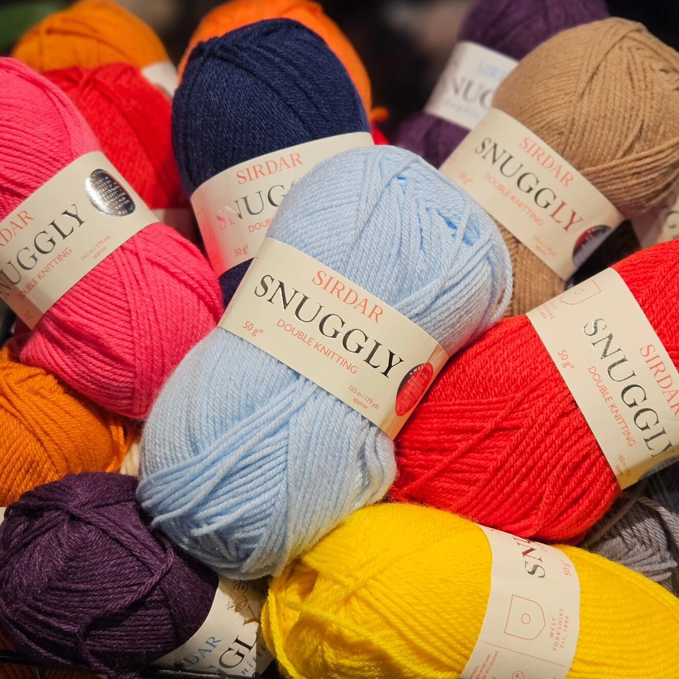 Saying goodbye to some old in preparation for all the new... new year, new yarn, and new projects!

All remaining Sirdar Snuggly DK and Sirdar Snuggly Crofter DK have just been added to our clearance bins.

Priced to sell at $3.75 per ball
Available 