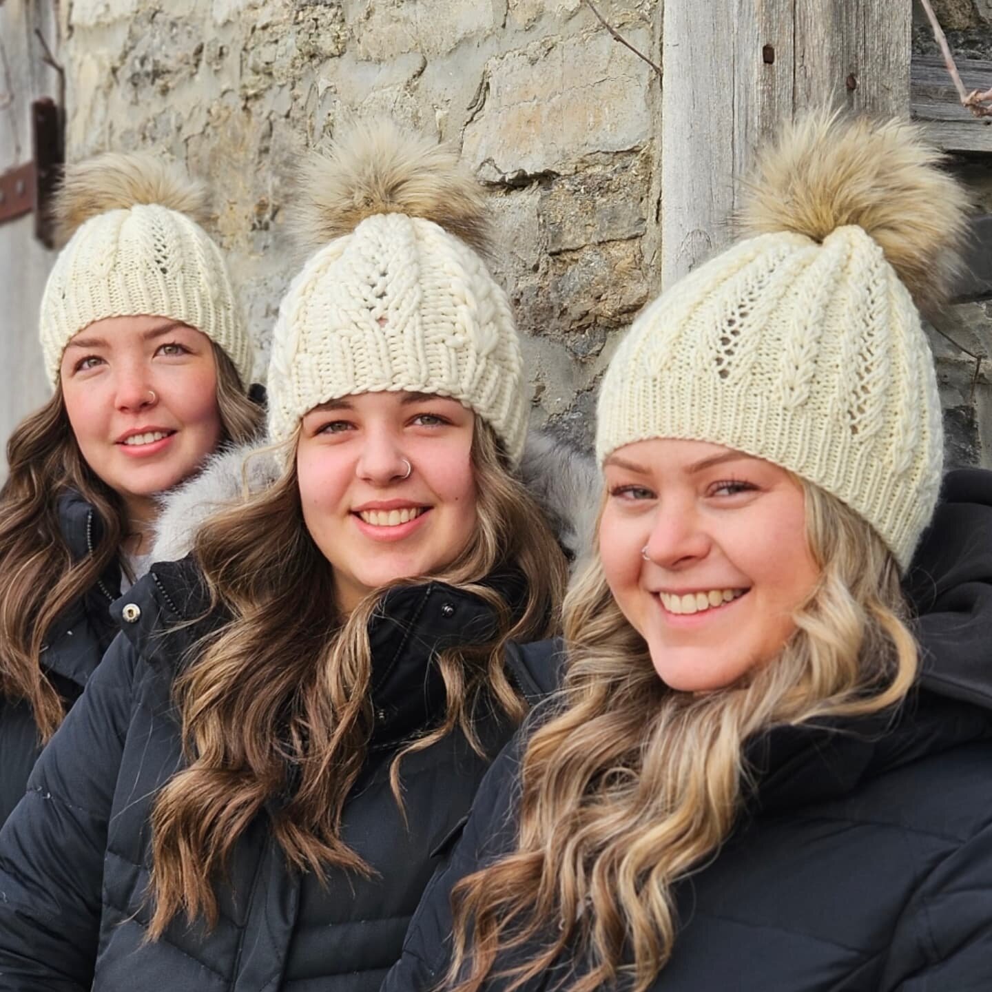 The new Hearts and Lace Beanie designed by @keraknits is such a beautiful pattern to knit and wear that we couldn't stop at just one. 

From left to right, the beanies pictured have been knit using Malabrigo Mecha (light bulky), Rasta (super bulky), 