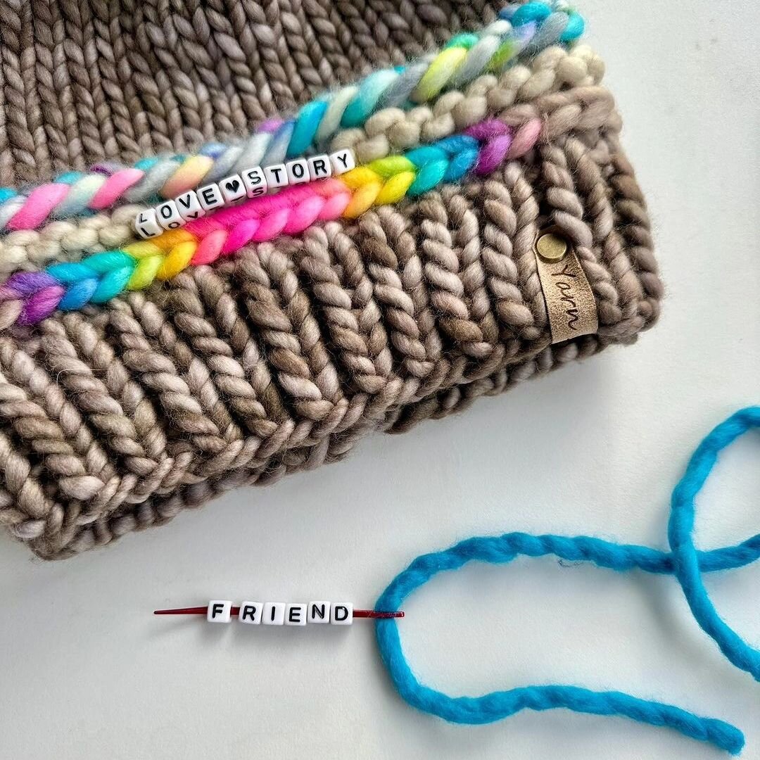 We think Jill @yarn_it_all_came up with such a fun and unique design with her Friendship Bracelet Beanie. As soon as we saw it, we knew it would be a big hit with our Customers. We're thinking grandkids, kids, friends, baby gifts, kids' sports teams,
