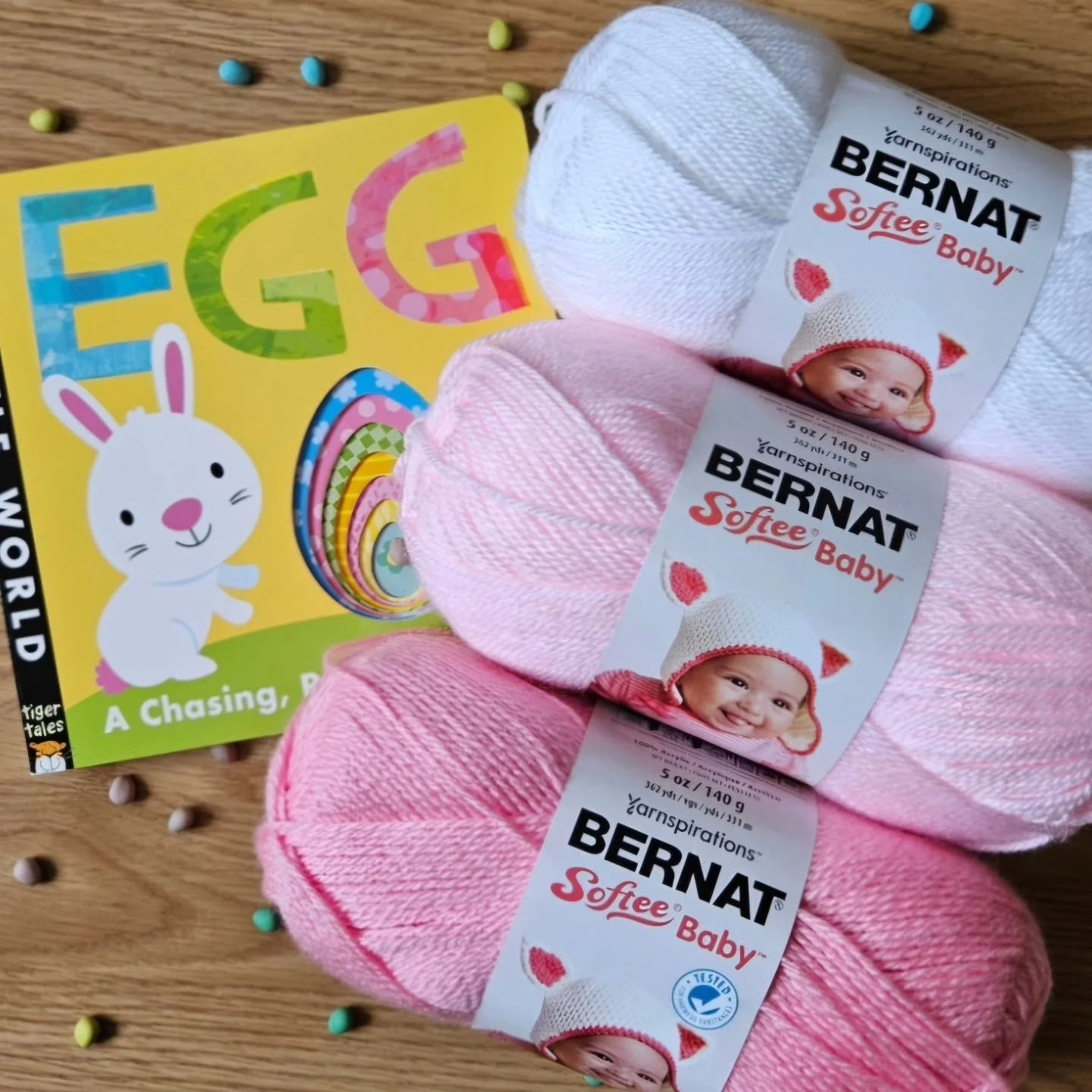 - Yarn of the Month -

We're excited to announce that we've chosen Bernat Softee Baby as our yarn of the month for April. This 100% acrylic, machine washable DK weight yarn is perfect for all your knit and crocheted baby items.

Enjoy 25% OFF for the