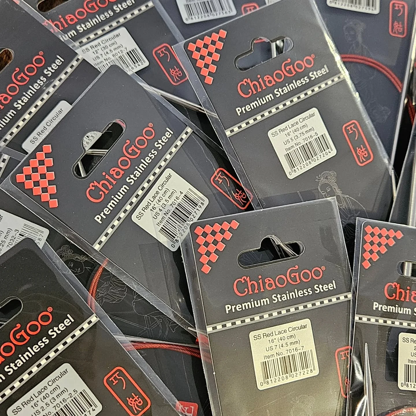 The wait is over!

Your favourite ChiaoGoo circular needles are back in stock!

Available in-store and online.