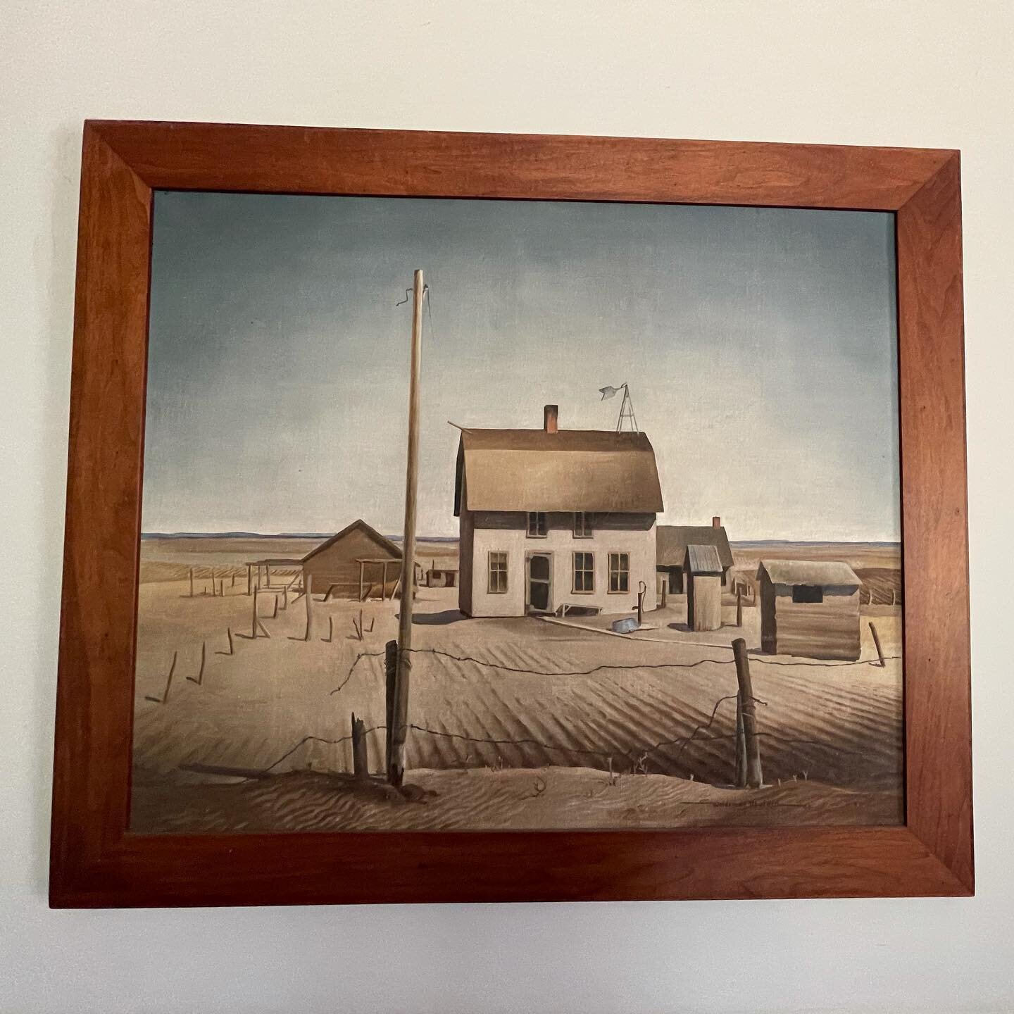 Painted by Woldemar Neufeld, 1938, in Montana. Woldemar was a Mennonite, born in Ukraine, in 1909. I met his son, Larry, in 1968, at Bard College.
