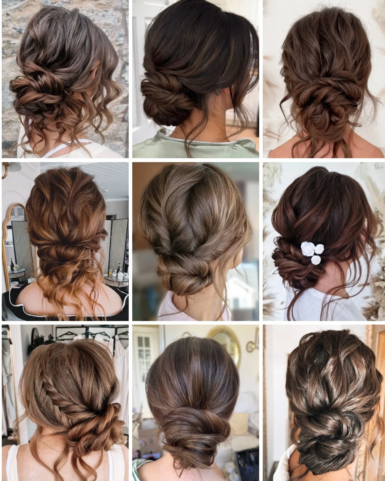 BRUNETTES&hellip; This one is for you! 

Low bun Hair Inspo to SAVE and don&rsquo;t forget to share with your bridal parties! 🥰

#lowbunhairinso #brunettehairinspo #brownhairinspo #texturedlowbuninspo