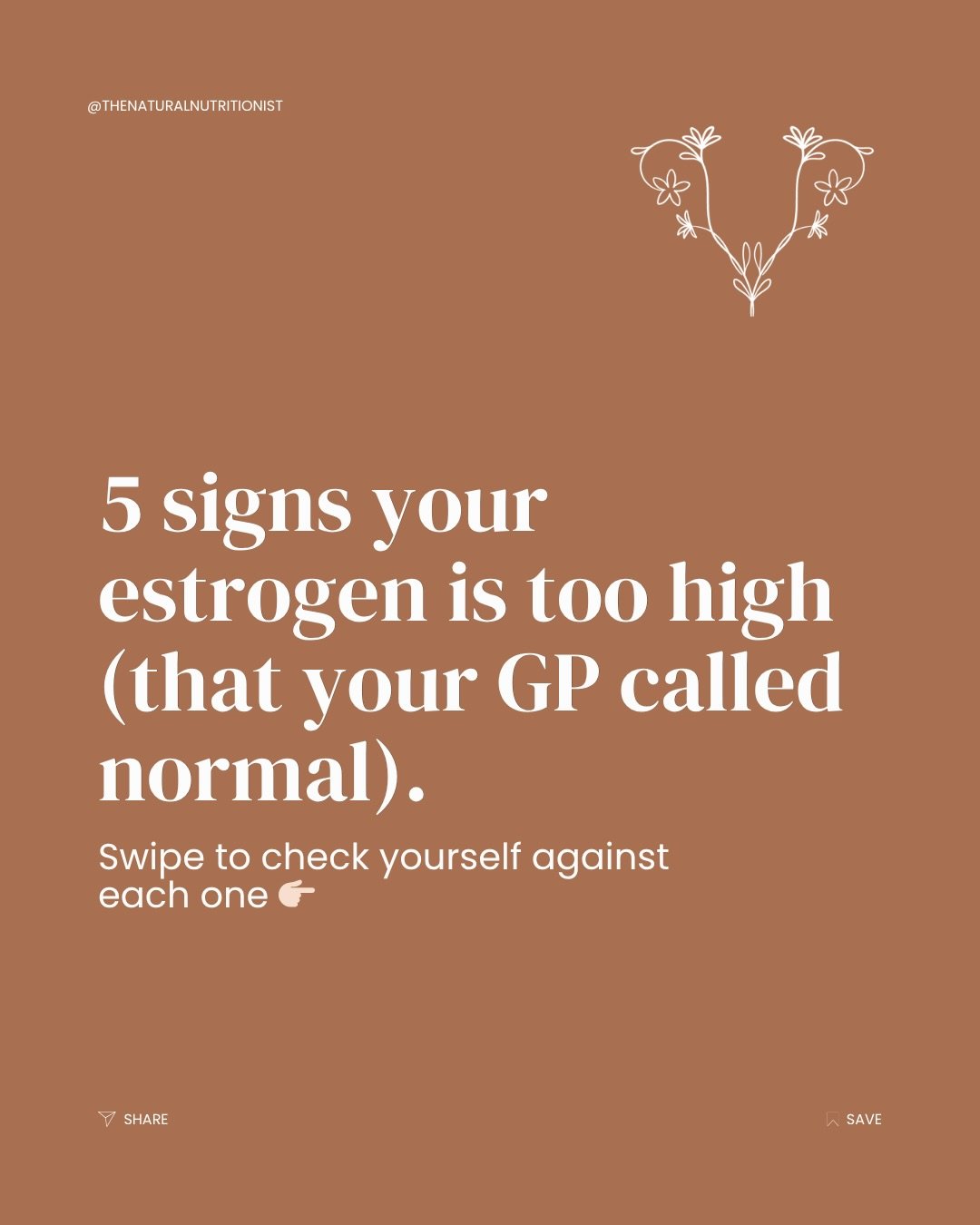 🎯 Which of these 5 surprised you the most?

Painful periods. Breast tenderness. Mid-cycle spotting. Pre-period bloating. Luteal phase anxiety.

These are not just &ldquo;part of being a woman&rdquo;.

They are signs of estrogen excess - and they are