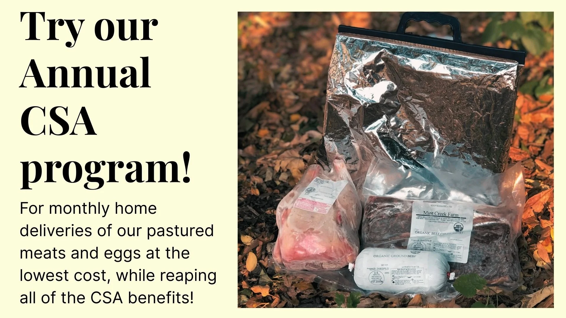 Try our Annual CSA program!